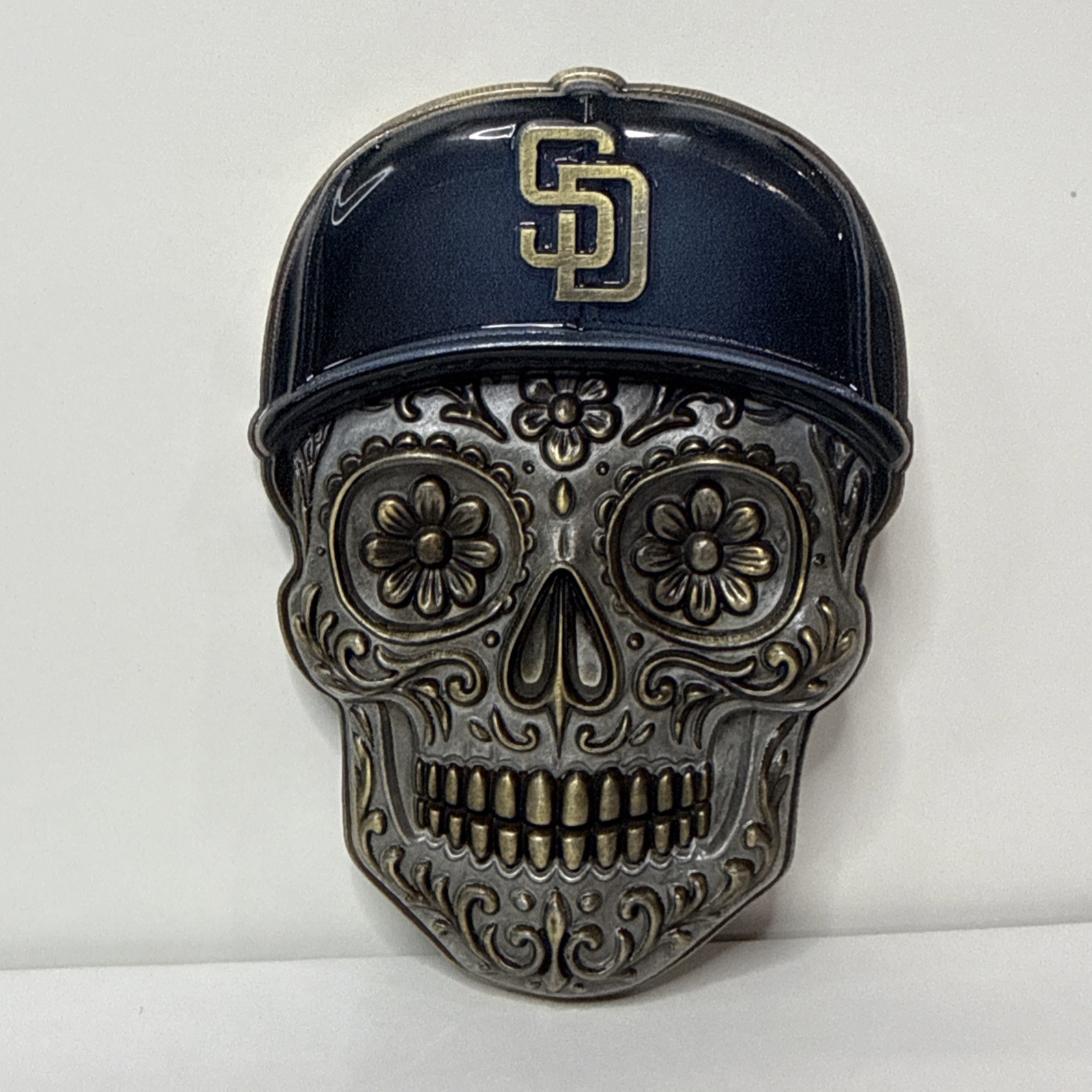 🔥HOT🔥 San Diego ICE SD Padres 3” Sugar Skull Challenge Coin - Limited Edition