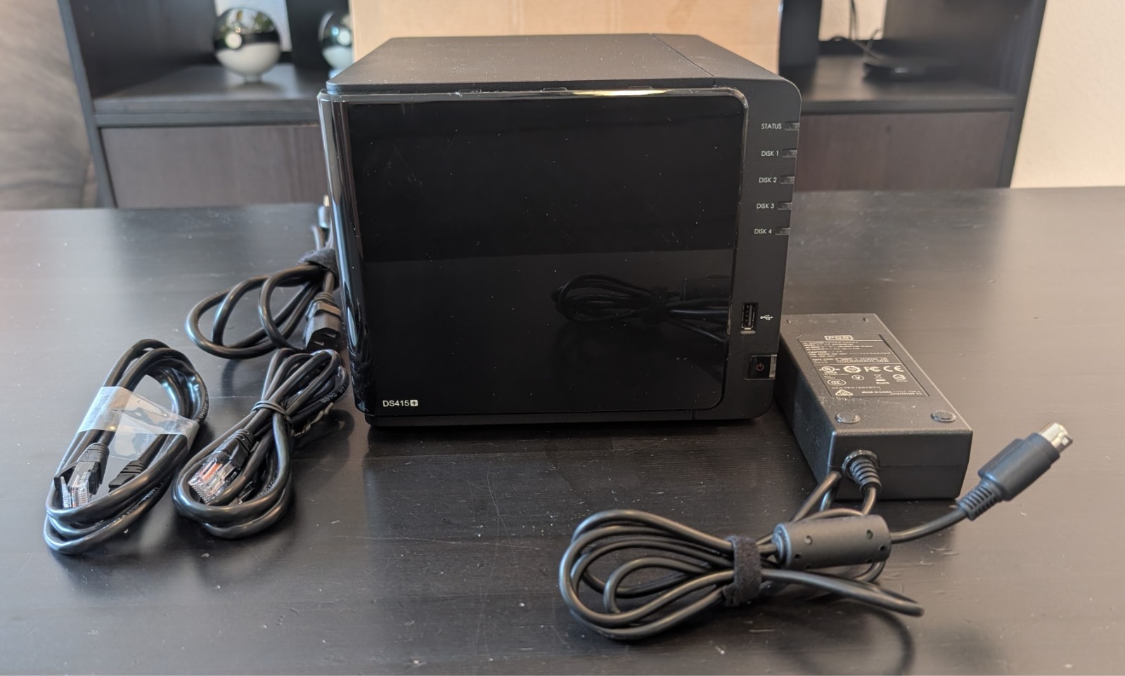 Synology DS415+ 4-Bay NAS 8GB RAM Upgraded Diskless Memtest Pass OEM PSU 4 Trays