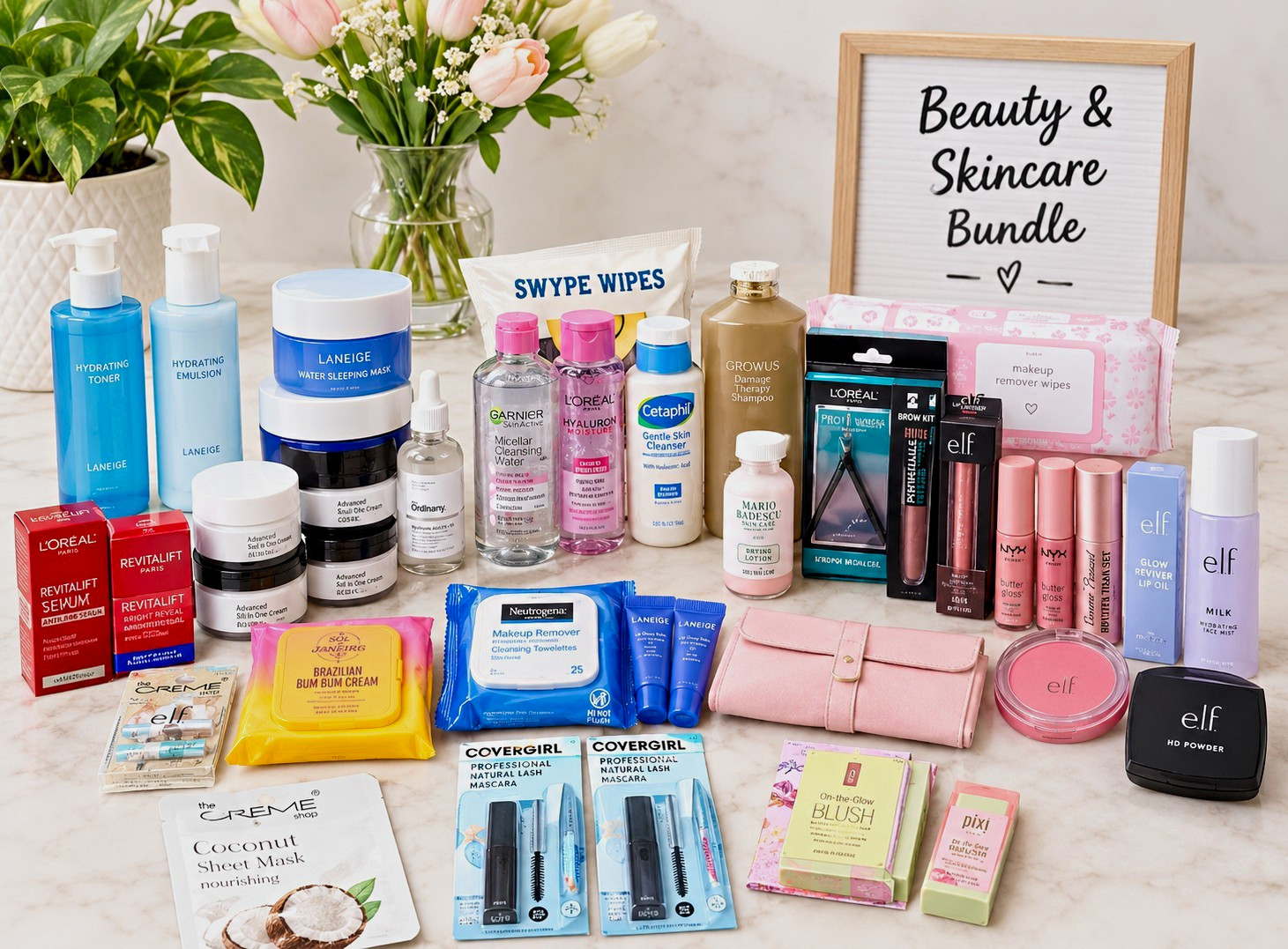 Beauty & Skincare Makeup Bundle | 5, 10, 15 or 20 Items | Beauty & Skincare Makeup Bundle | 5, 10, 15 or 20 Items |