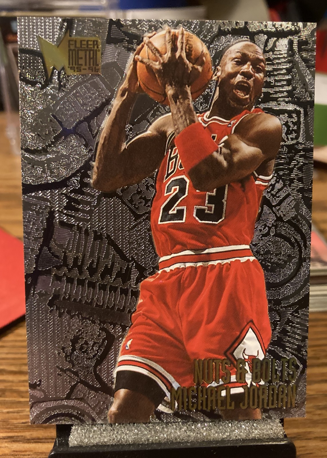 1995-96 Fleer Metal Nuts & Bolts Michael Jordan Chicago Bulls #212 Insert