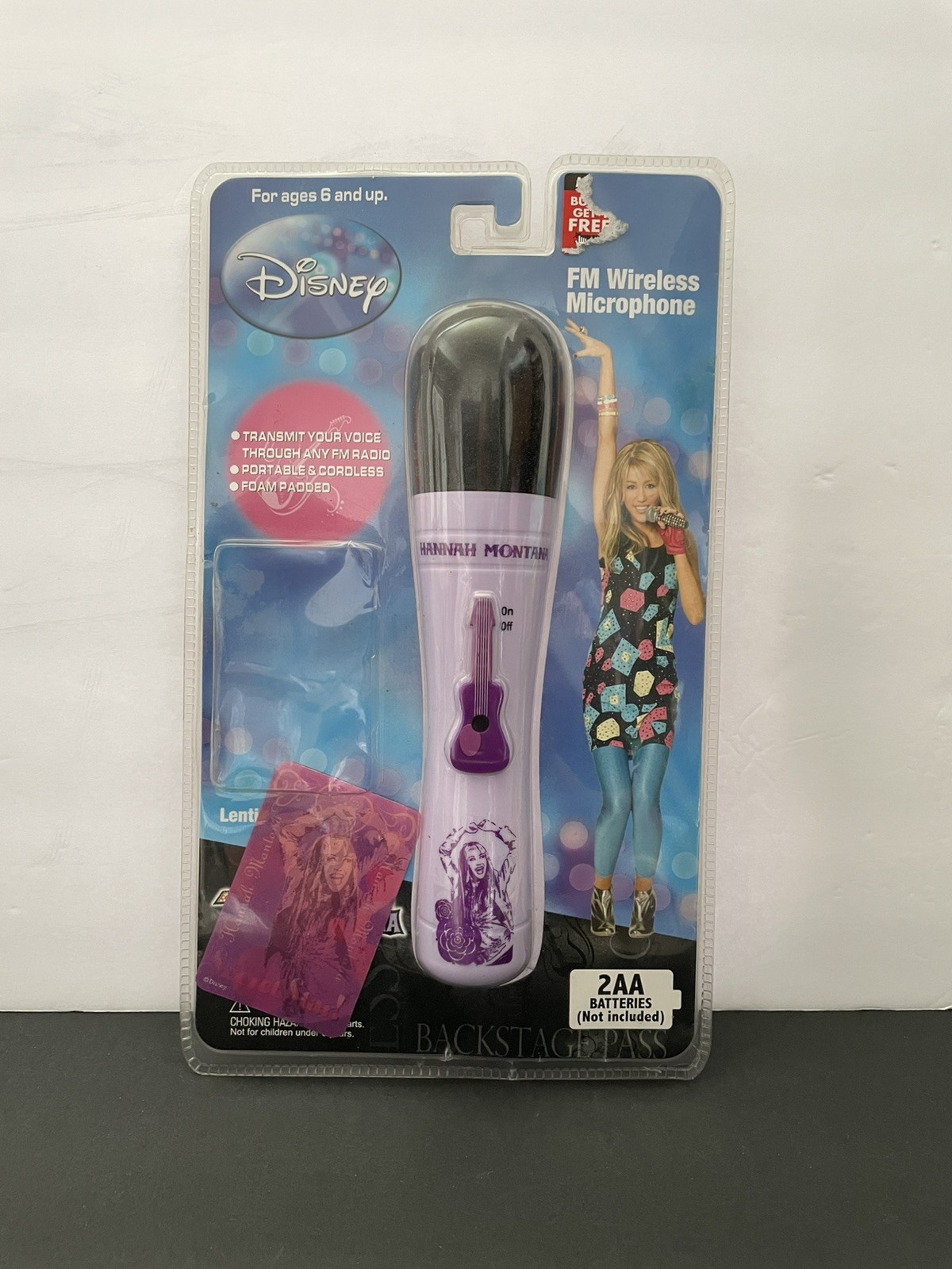 Vintage Disney Hannah Montana FM Wireless Microphone Portable Brand New
