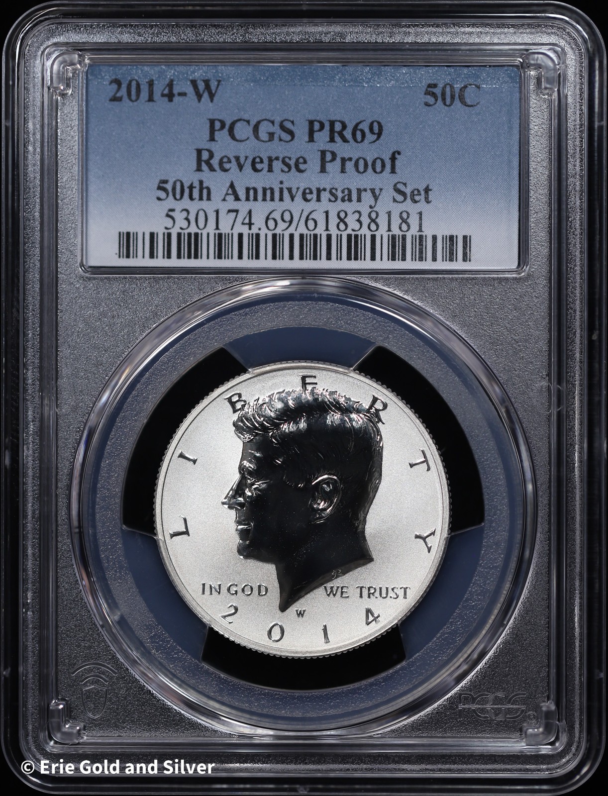 2014-W 50C Reverse Proof Kennedy Half Dollar PCGS PR 69 2014-W 50C Reverse Proof Kennedy Half Dollar PCGS PR 69