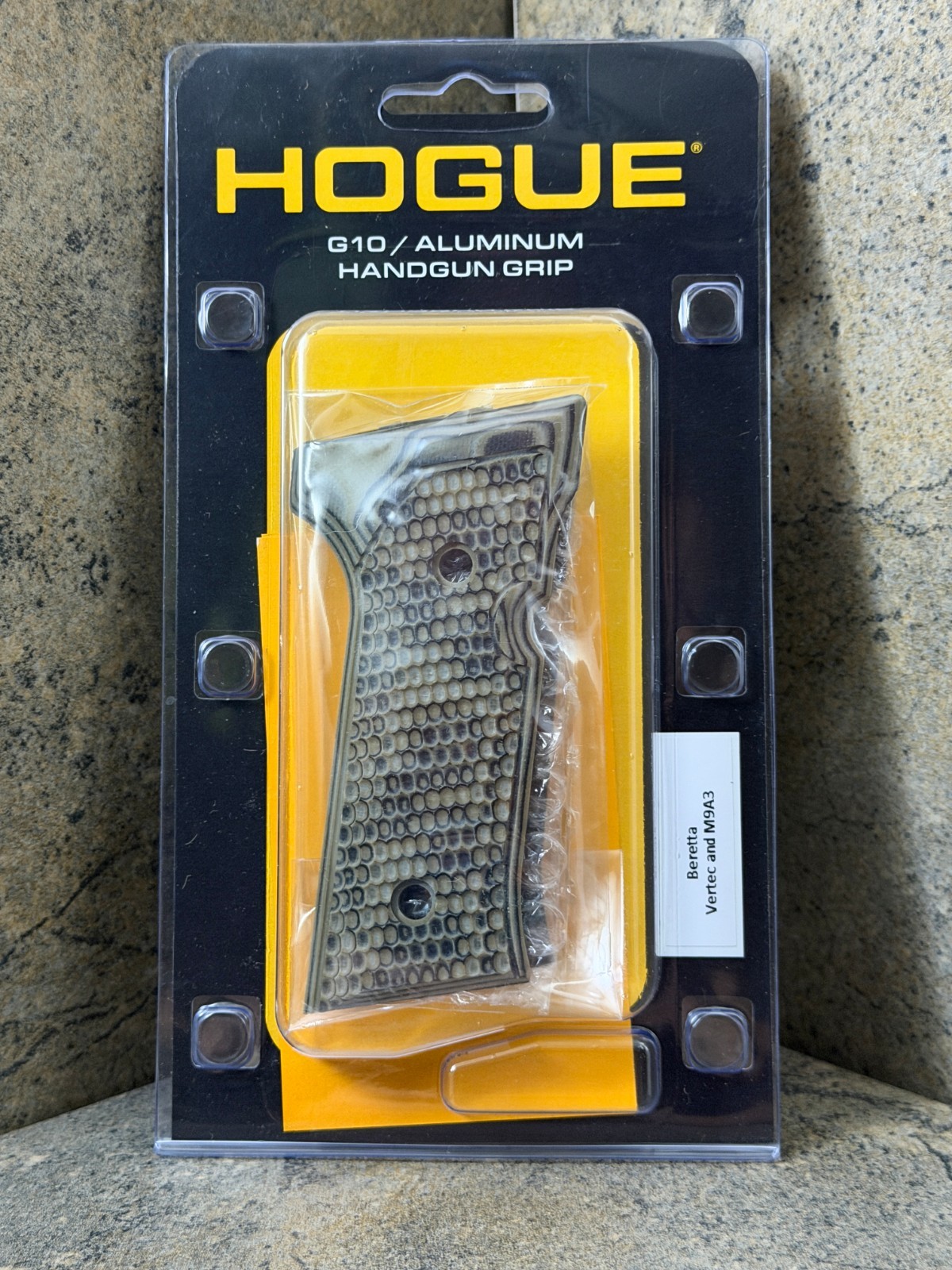 Hogue Piranha G10 Grip for Beretta 92 Vertec & M9A3 90127 G Mascus Green 90128