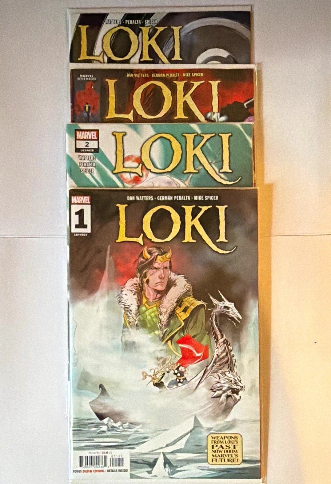 Marvel Loki #1-4 Comic Book Lot 2023 Bonus Digital Edition VF/NM Marvel Loki #1-4 Comic Book Lot 2023 Bonus Digital Edition VF/NM