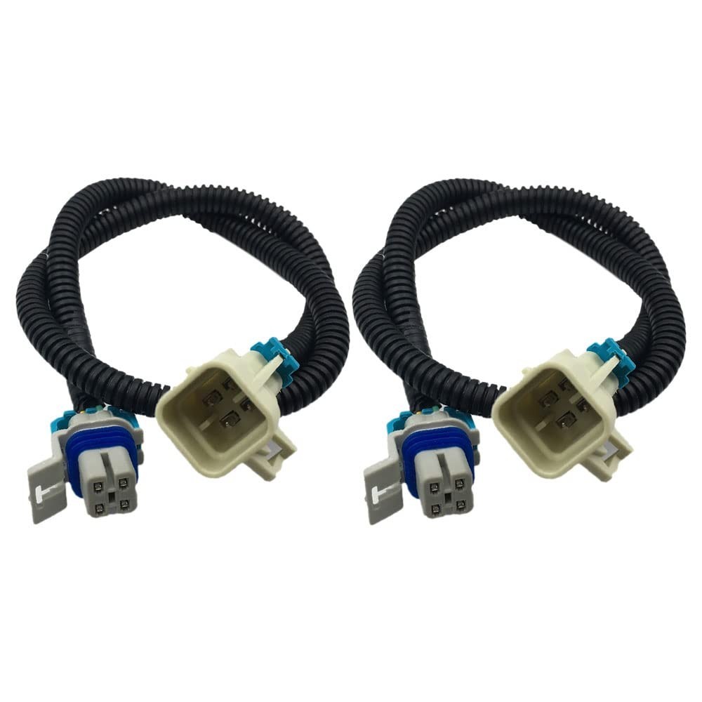 2PCS Grey 02 Oxygen Sensor Extension Square 4 Pin LS1 LS2 O2 Wire Harness Gra... 2PCS Grey 02 Oxygen Sensor Extension Square 4 Pin LS1 LS2 O2 Wire Harness Gra...