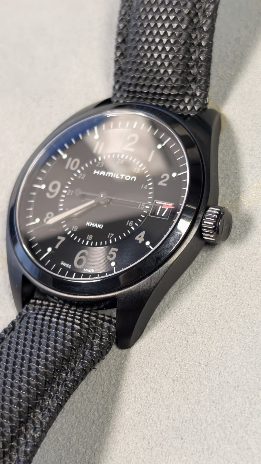 Hamilton Khaki Field Black PVD Watch - H68401735 Hamilton Khaki Field Black PVD Watch - H68401735