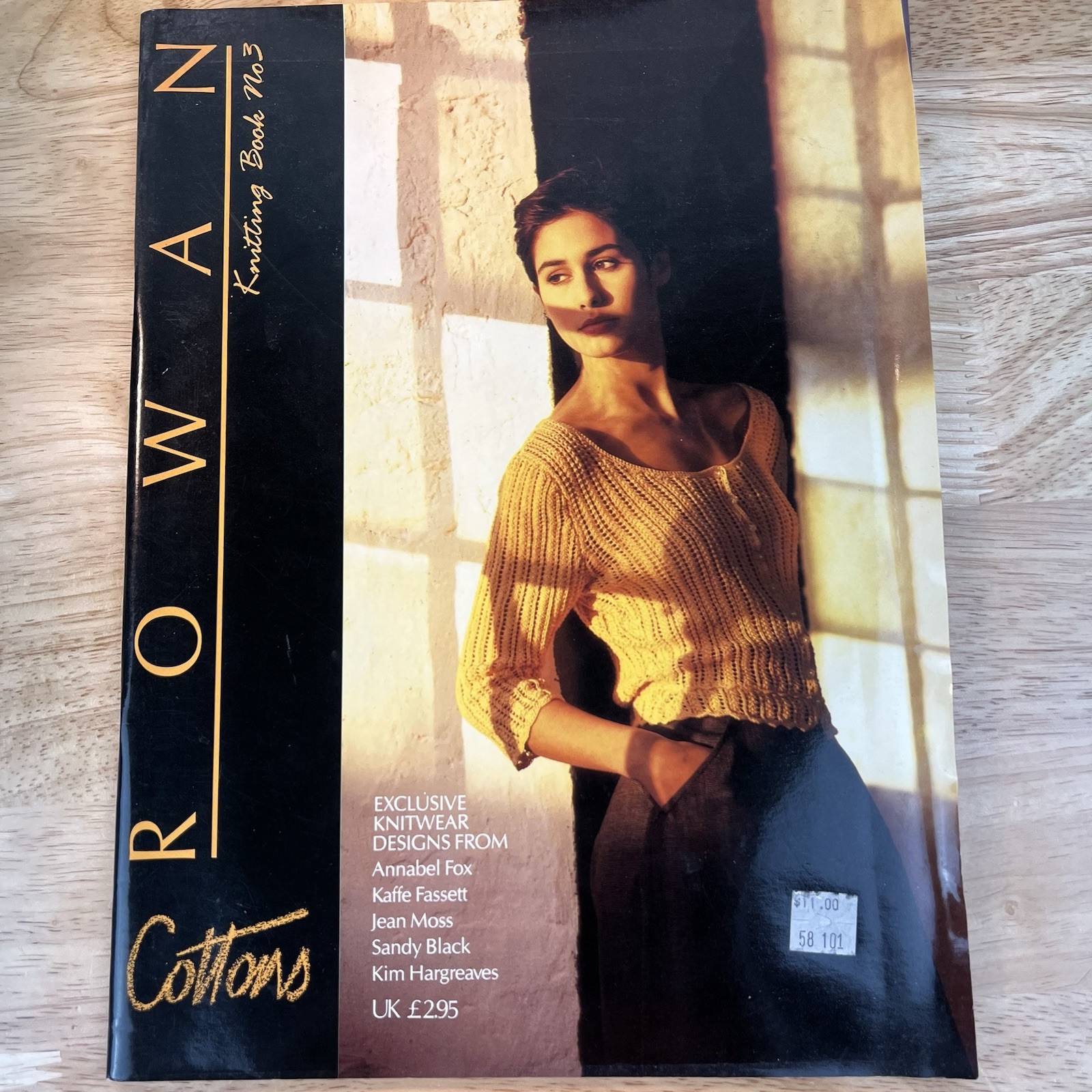 Vintage ROWAN Knitting Book #3 Cottons Knitwear Designs 1988 Annabel Fox…