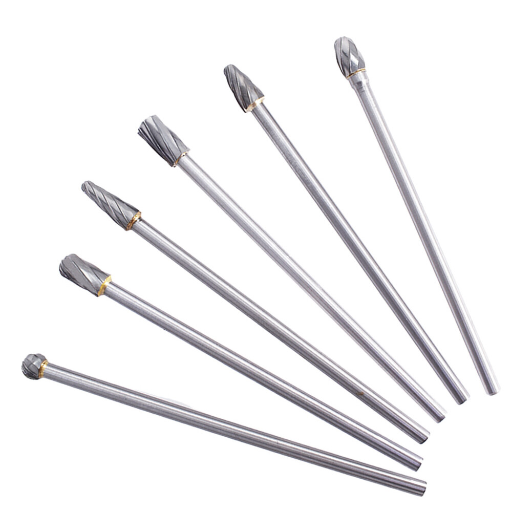 6pcs10mm Rotary Aluminum Cut Burr 6mm 1/4\