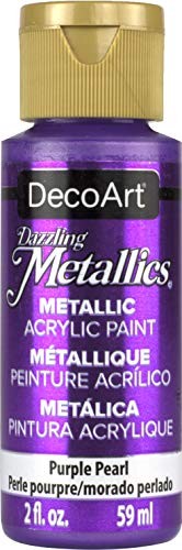 DecoArt Dazzling Metallics 2-Ounce Purple Pearl Acrylic Paint DecoArt Dazzling Metallics 2-Ounce Purple Pearl Acrylic Paint