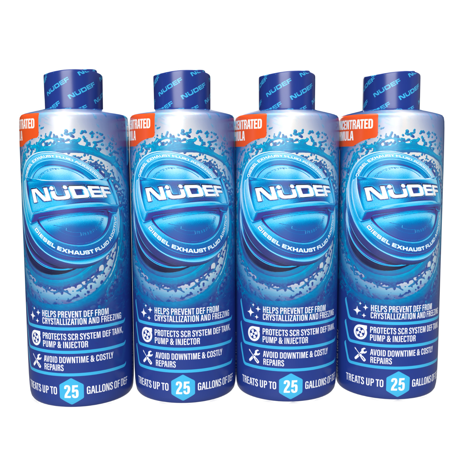 NuDef Diesel Exhaust Fluid Additive Cleaner Prevents Crystals & Freezing 4 Pack