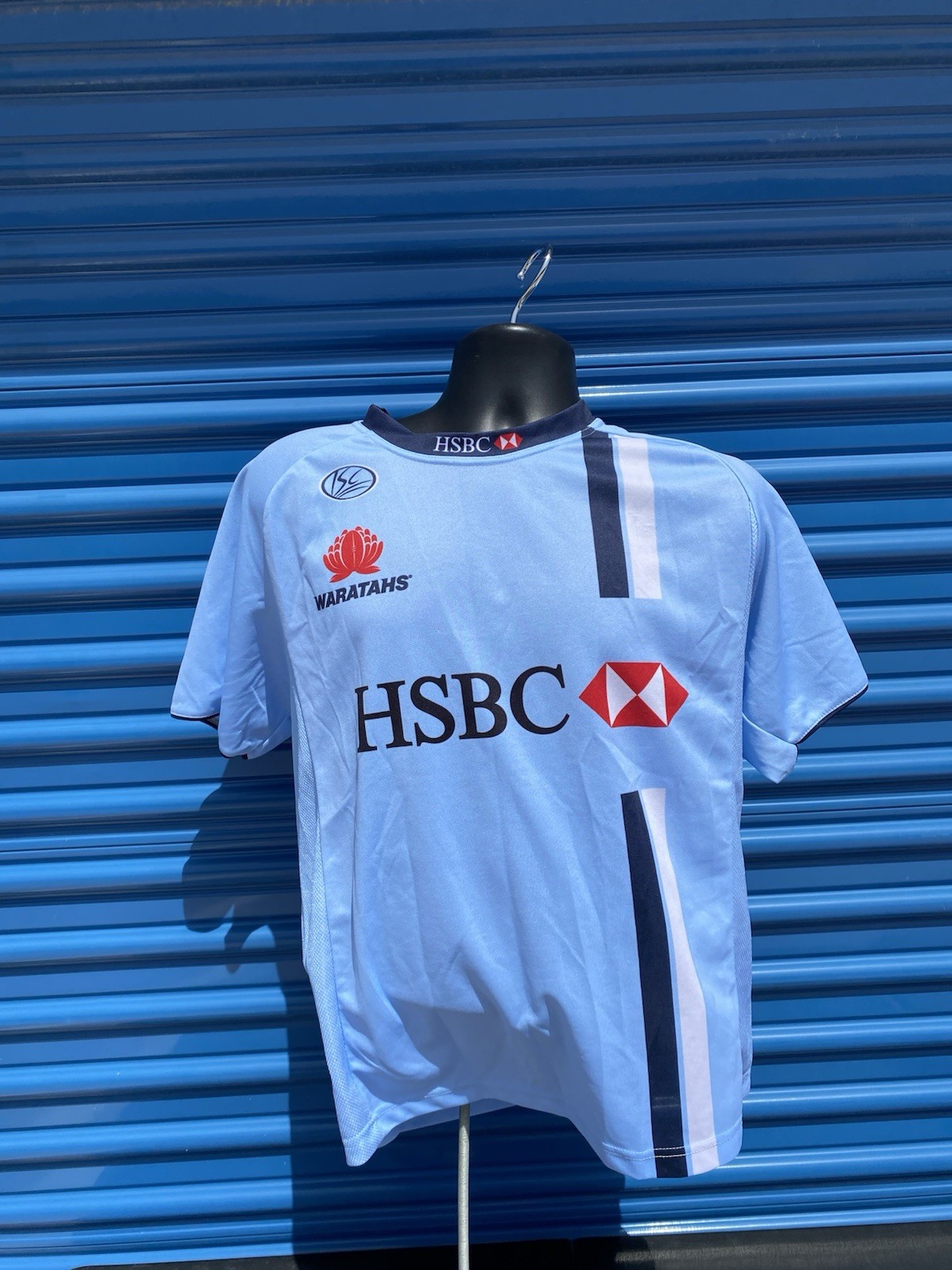 2007-2009 NSW Waratahs HSBC ISC Rugby Union Jersey M Signed Australia Autograph
