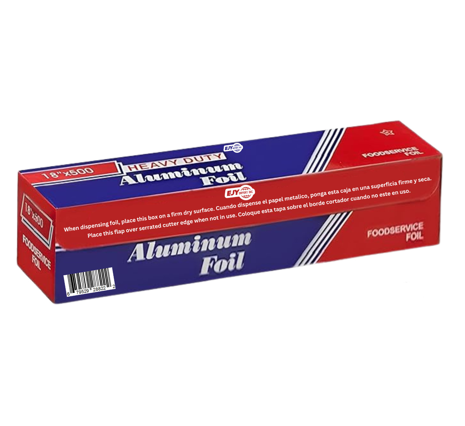 EJY IMPORT 18 x 500 Heavy Duty Aluminum Foil Wrap for Cooking, Baking EJY IMPORT 18 x 500 Heavy Duty Aluminum Foil Wrap for Cooking, Baking