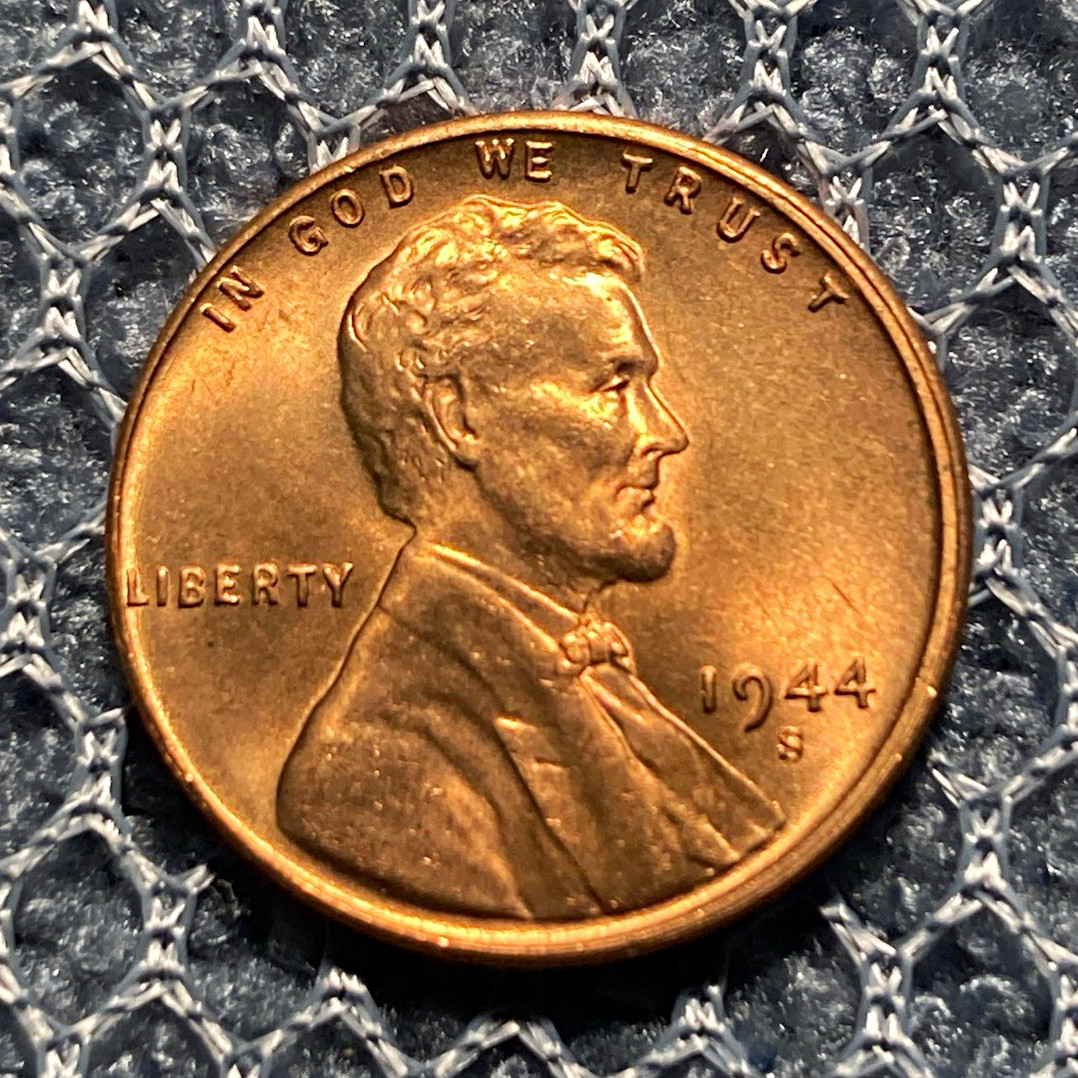 1944-S BU Lincoln Cent Copper BN Business 0.95 KM#132