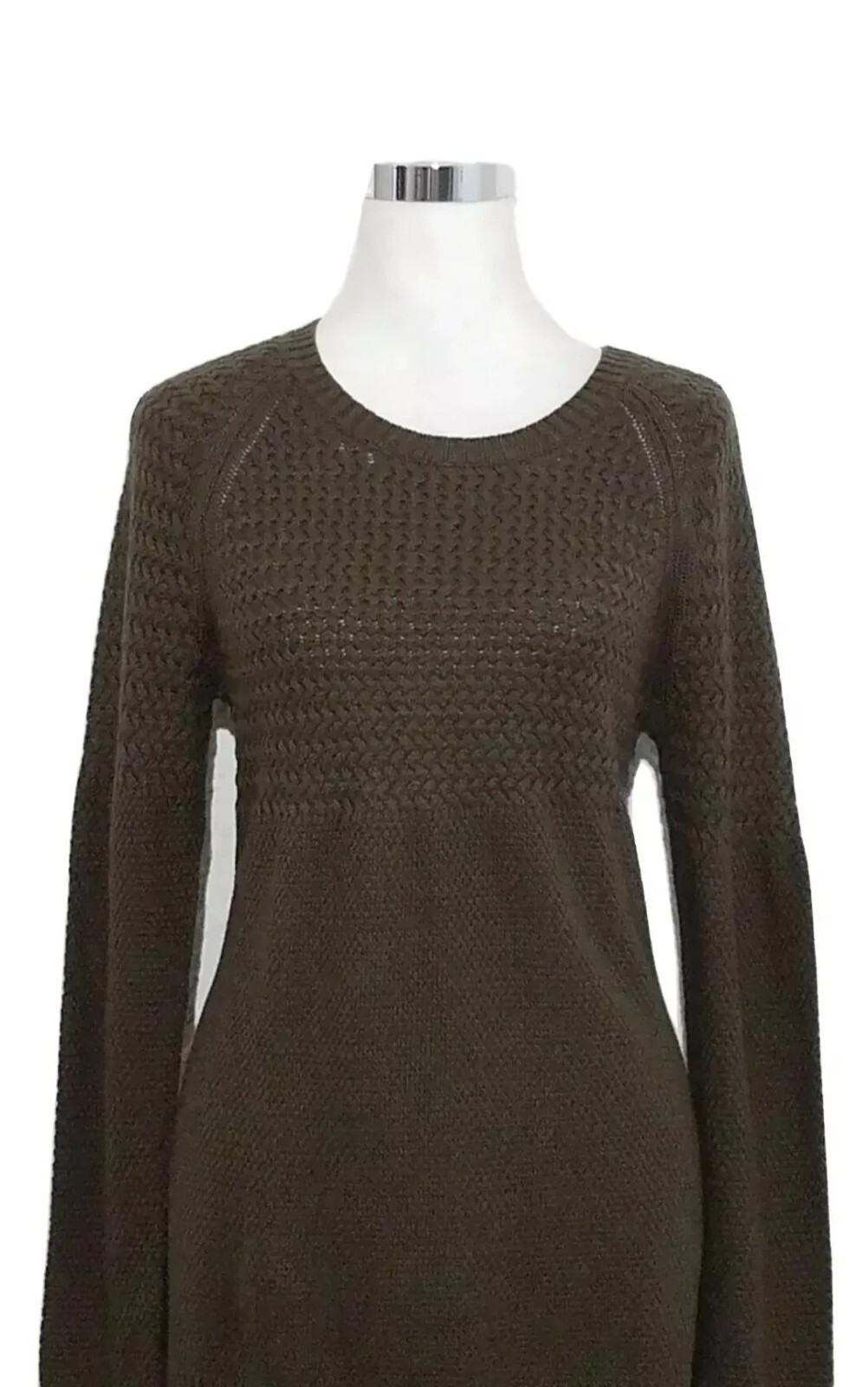 Talbots Women\'s Sweater Pullover Knit Brown 55% Cotton Size Small 4-6 NEW