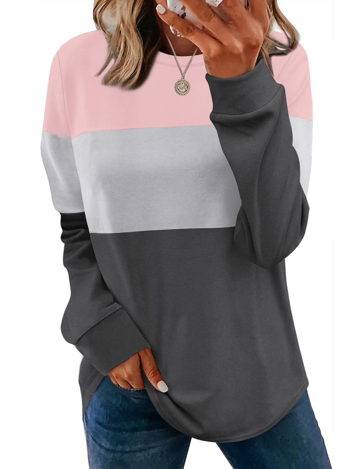 WIHOLL Women\'s Sweatshirt Fashion Clothing Fall Clothes Maternity Shirts Pink WIHOLL Women\'s Sweatshirt Fashion Clothing Fall Clothes Maternity Shirts Pink
