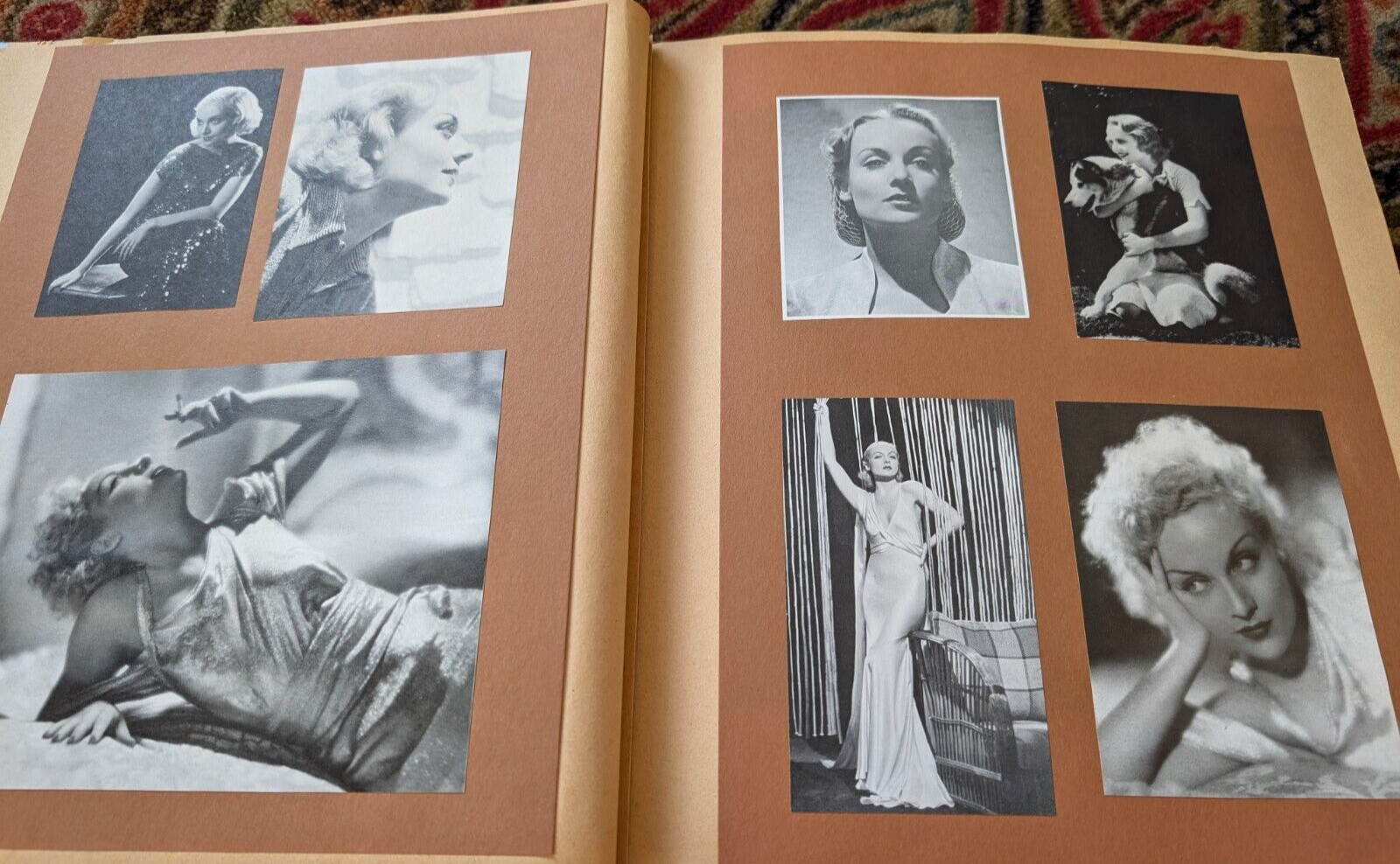 CAROLE LOMBARD Wonderful curated  64 Page Fan Scrap Book for Movie Star MUST SEE