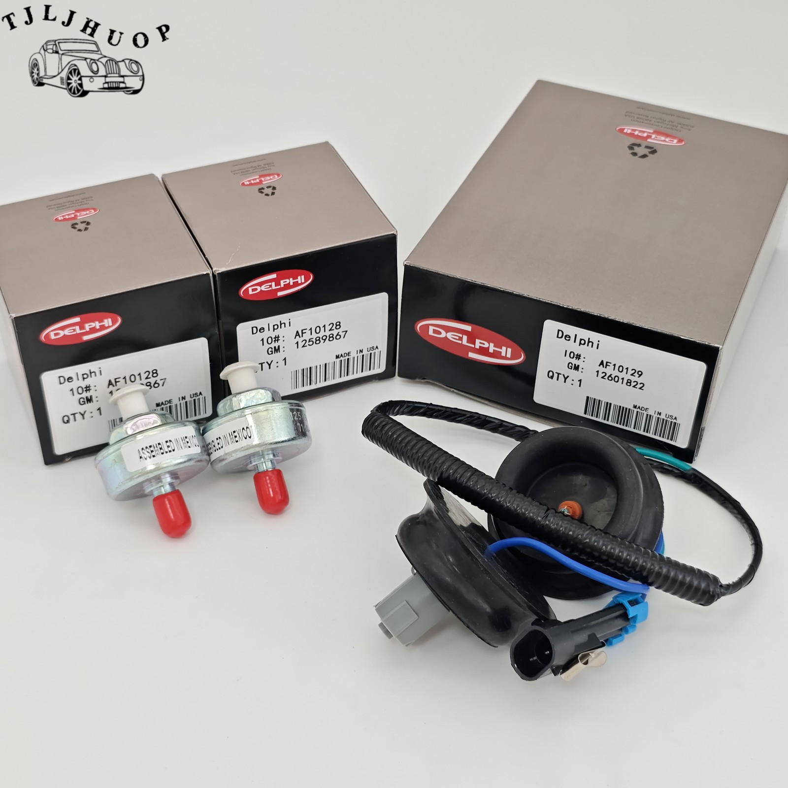 New 12589867 Delphi GM Chevrolet Cadillac GMC knock sensor and harness 12601822