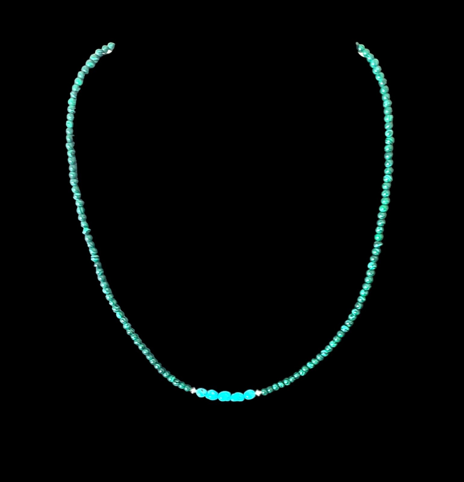 Native American Malachite & Kingman Turquoise Necklace Native American Malachite & Kingman Turquoise Necklace