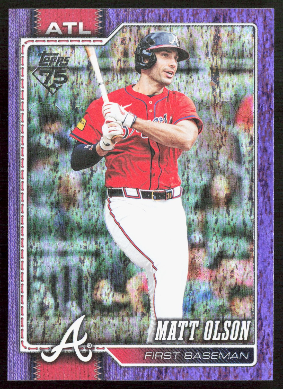 2026 Topps #39 Matt Olson PURPLE RAINBOW FOIL /250 Atlanta Braves