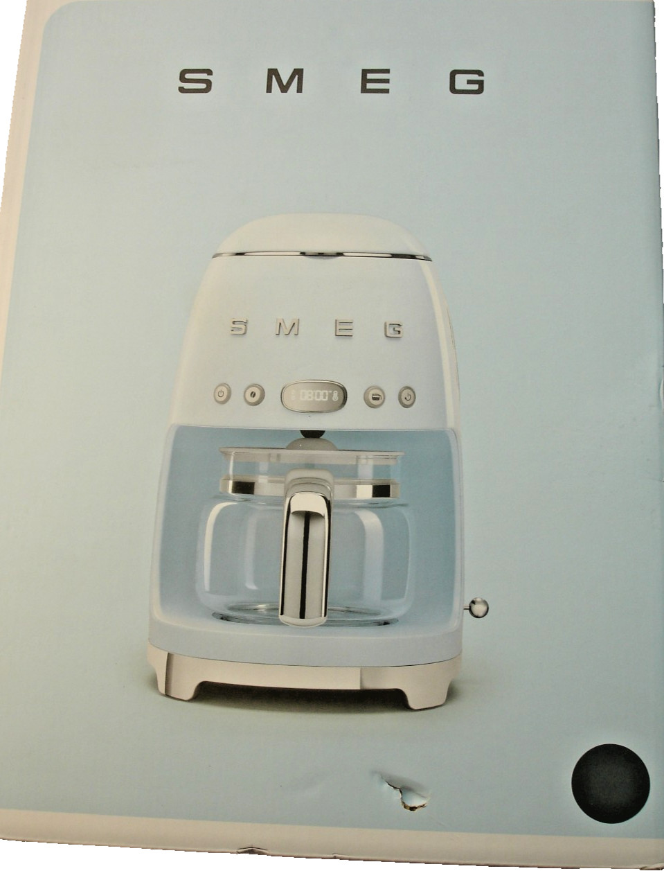 SMEG DCF02 Drip 10-Cup Coffee Maker - Slate Gray