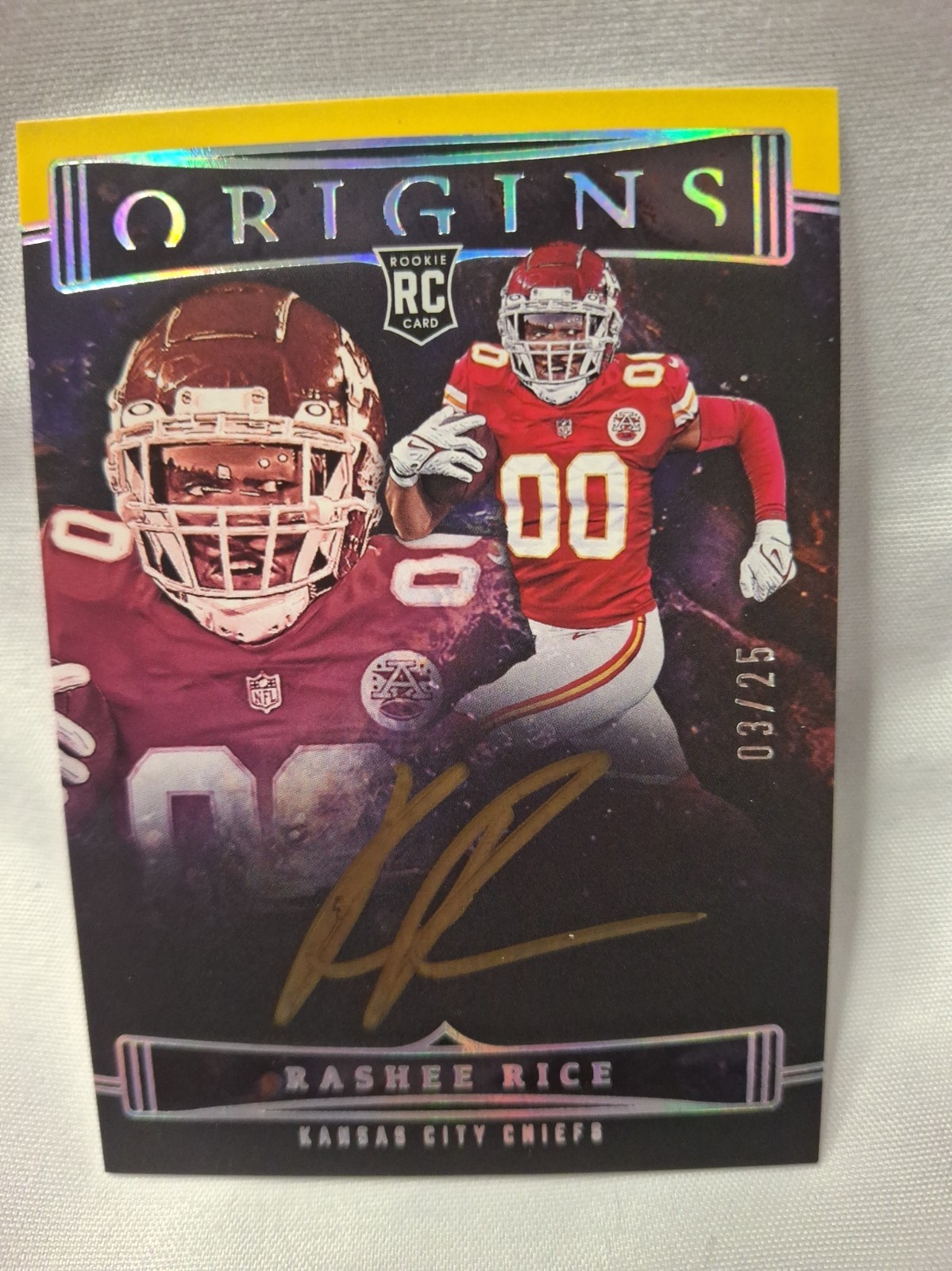 Rashee Rice 2023 Panini Origins Gold Ink Rookie Auto /25 Rashee Rice 2023 Panini Origins Gold Ink Rookie Auto /25