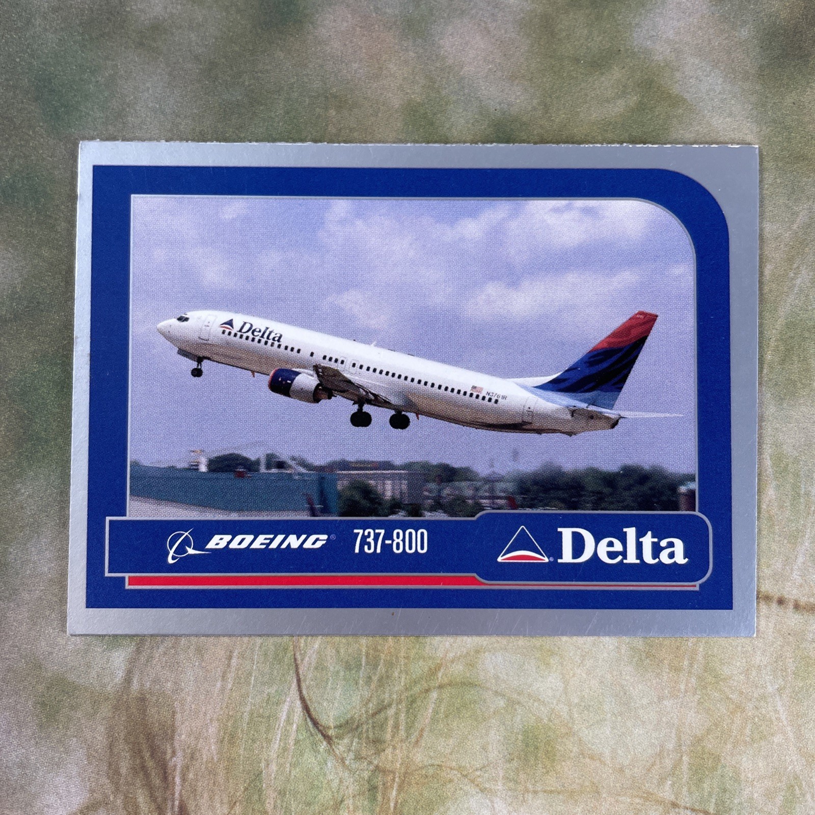 Vintage 2003 Delta Air Lines Pilot Trading Card #5 Boeing 737-800 *RARE Aviation