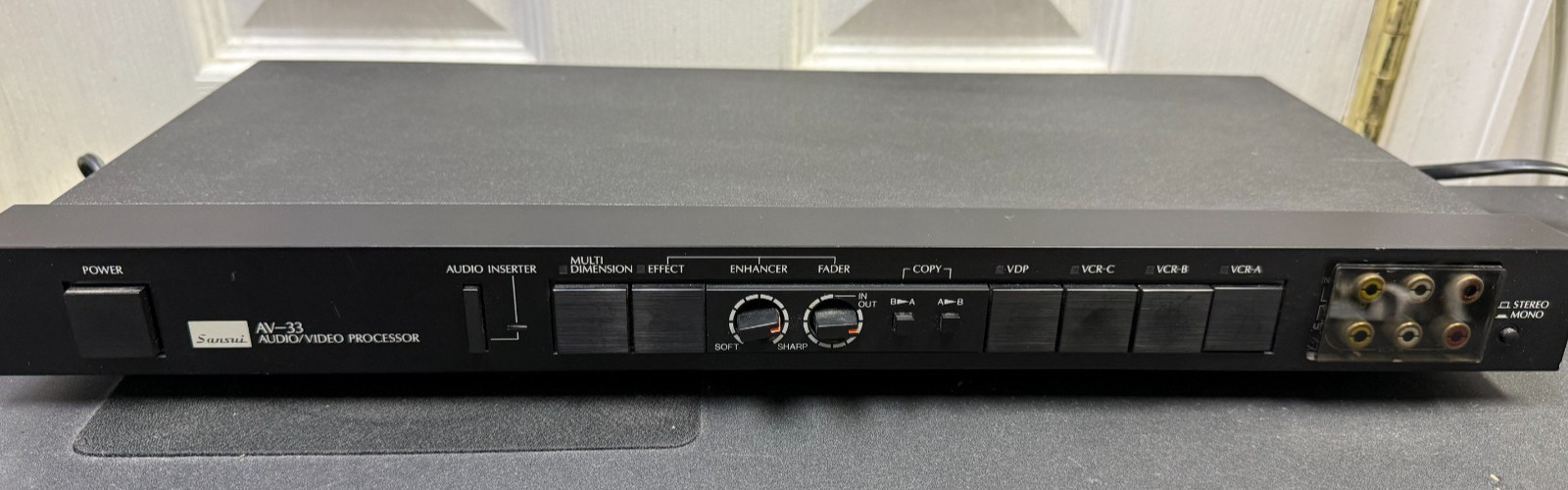 Rare Vintage Sansui Audio Video Processor AV-33 Voltage Selector 120/220/240