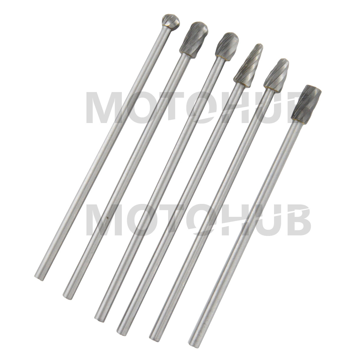 6pcs 10mm Rotary Aluminum Cut Burr 6mm 1/4