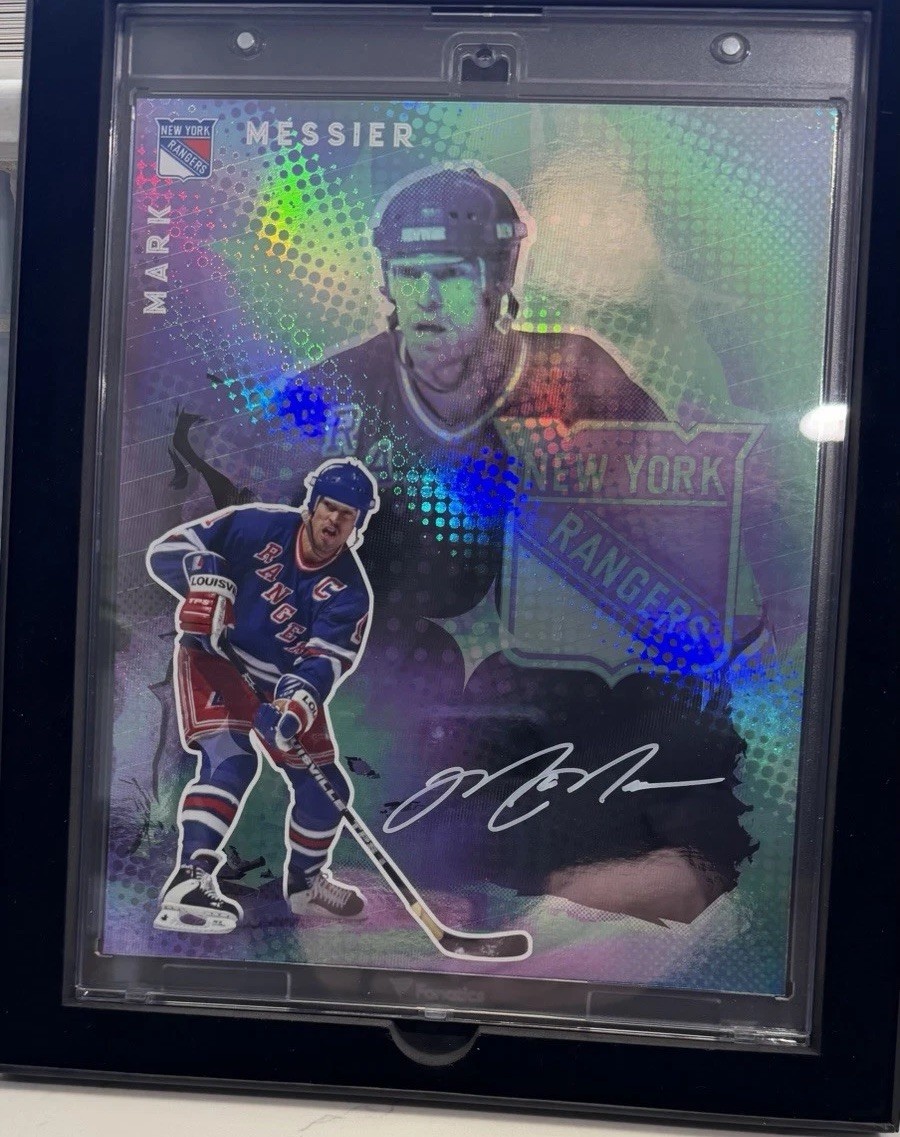 Fanatics Auth. Mark Messier Signed NY Rangers “Halftone” Short Edition Emanate