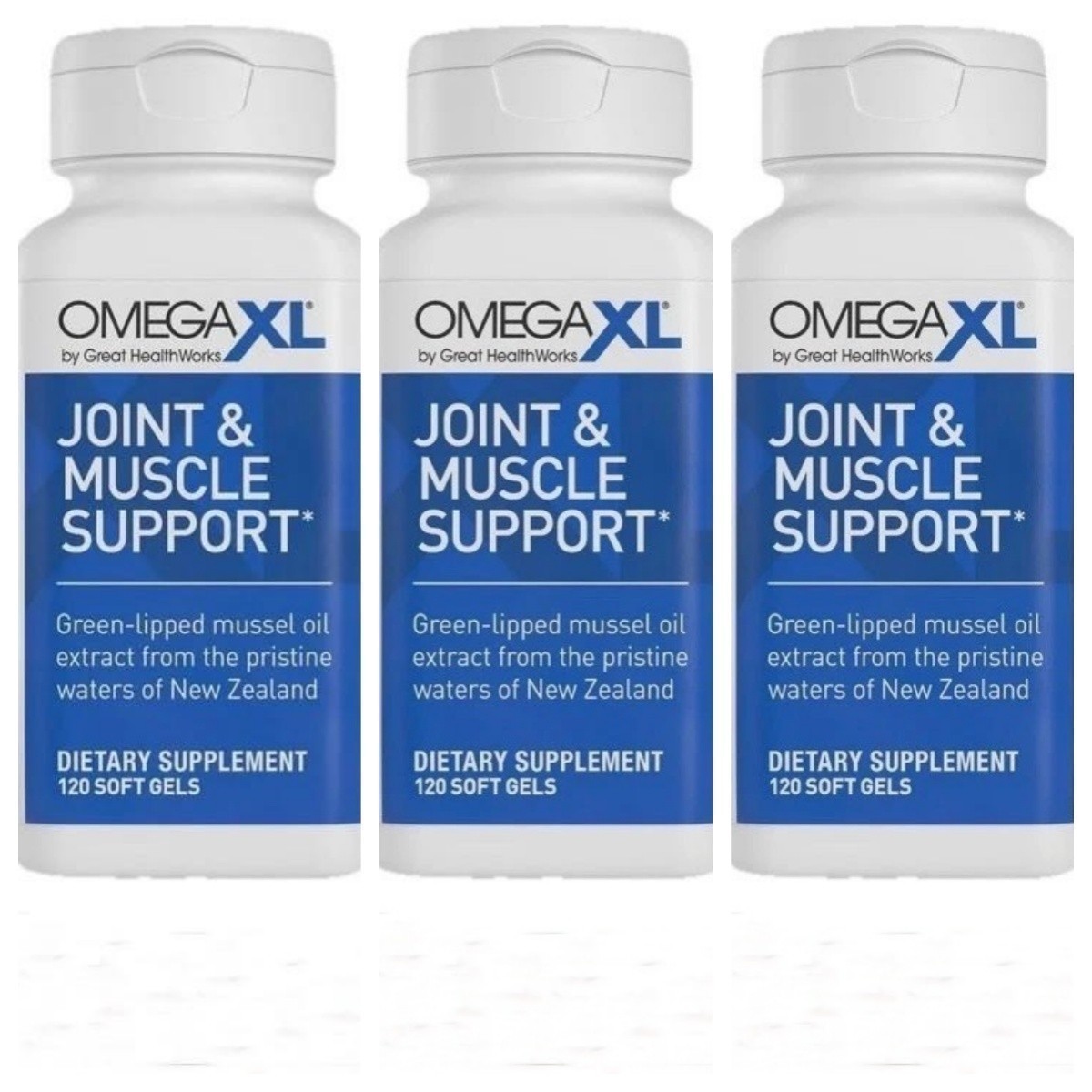 3Pack XL 120 Caps|Green Lipped Mussel O|3 Joint Relief Supplmnt | Enhanced 3Pack XL 120 Caps|Green Lipped Mussel O|3 Joint Relief Supplmnt | Enhanced