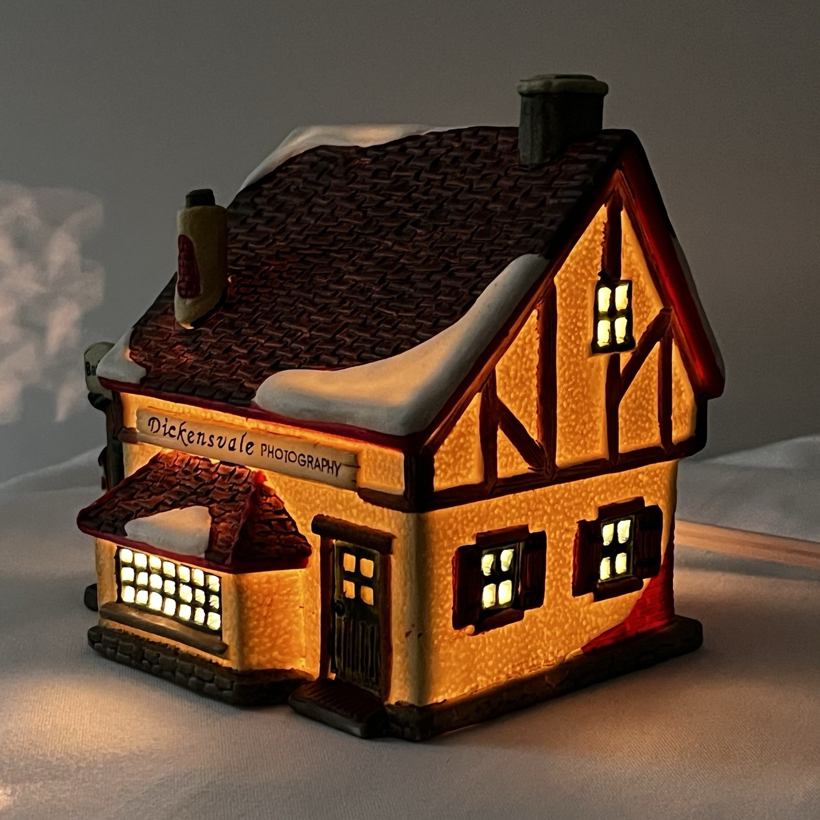 Lemax Dickensvale Photography & Barber Shops Lighted Christmas Village 1994 Lemax Dickensvale Photography & Barber Shops Lighted Christmas Village 1994