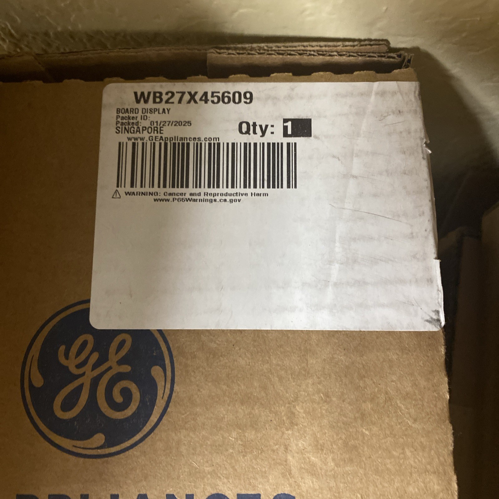 ** Closing Warehouse** WB27X45609 GE Display ** Closing Warehouse** WB27X45609 GE Display