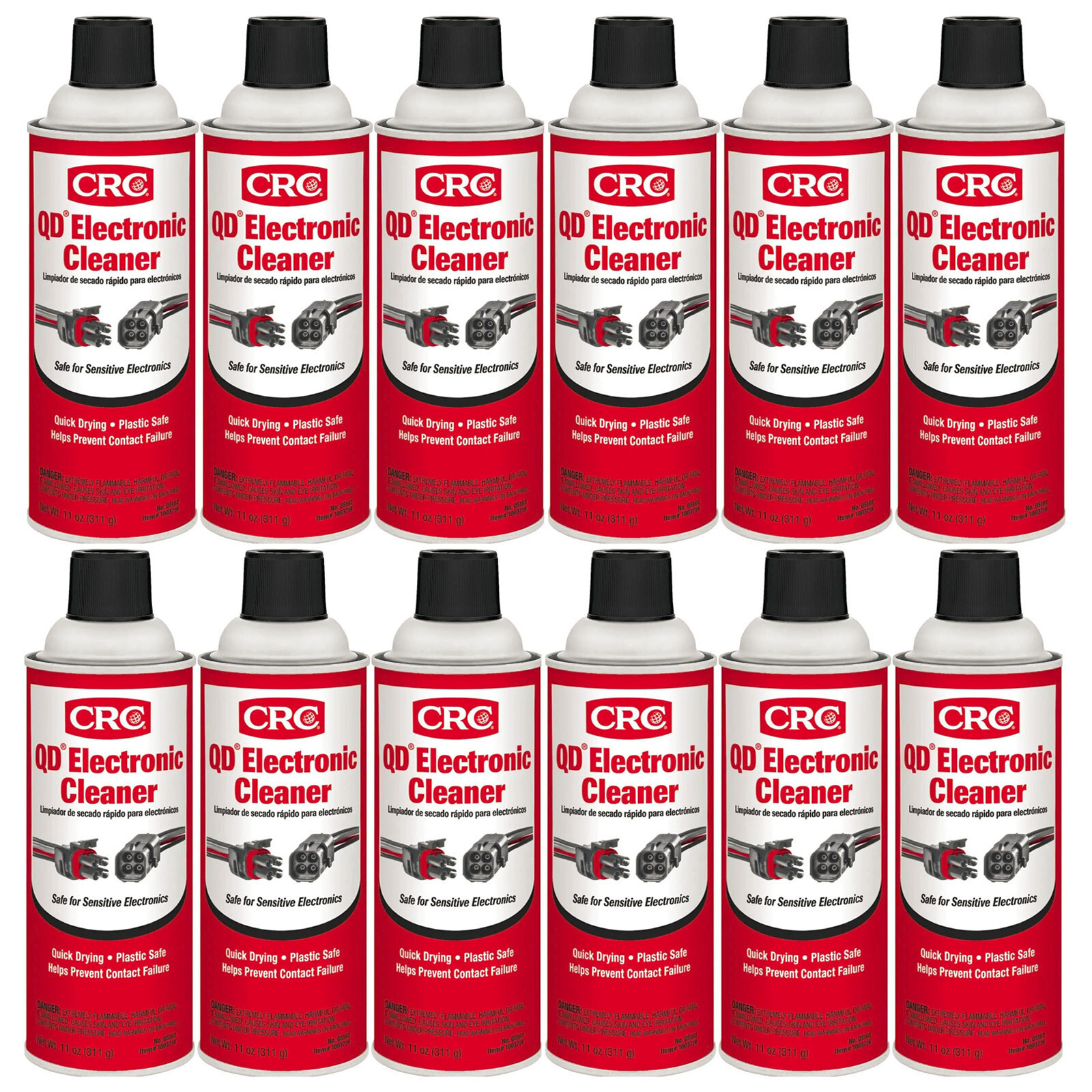 CRC 05103 QD Electronic Quick Drying Formula Contact Cleaner 11 Oz. Pack of 12 CRC 05103 QD Electronic Quick Drying Formula Contact Cleaner 11 Oz. Pack of 12