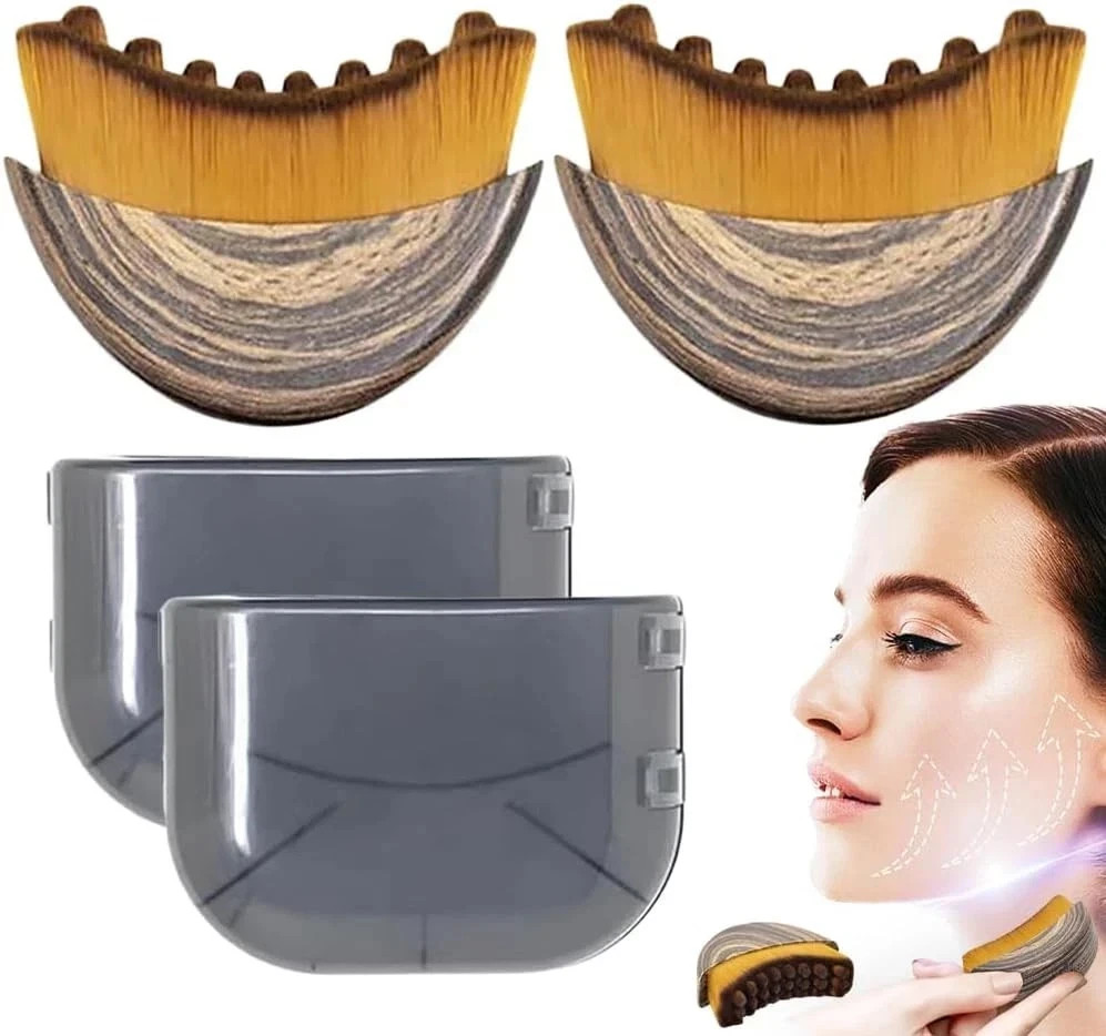 New Lymphatic Contour Face Brush, Dry Brushing Face Brush 2 Pack New Lymphatic Contour Face Brush, Dry Brushing Face Brush 2 Pack
