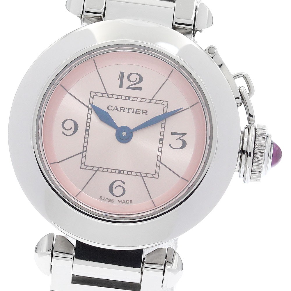 CARTIER Mispacha W3140008 Pink Dial Quartz Ladies Watch_961761