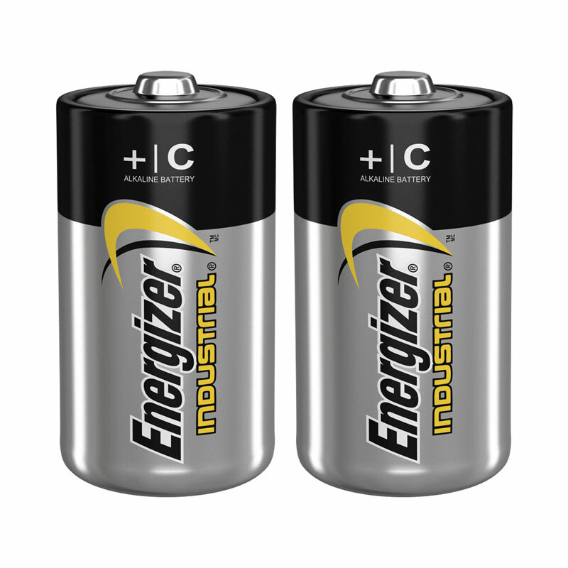 2 x Energizer C size batteries Industrial 1.5V LR14 MN1400 EN93 Baby