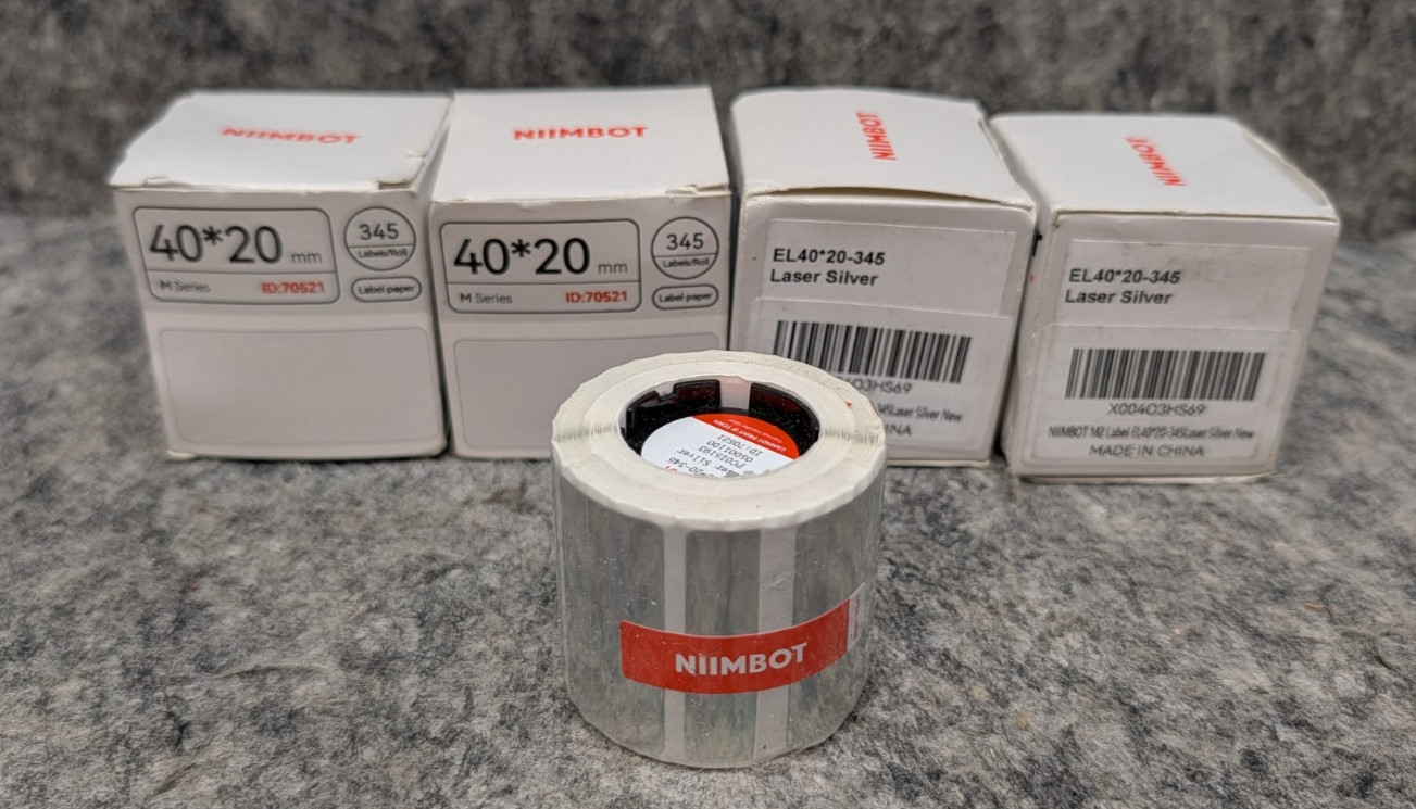 4 x NIIMBOT M2/M3 Thermal Transfer Labels 1.57