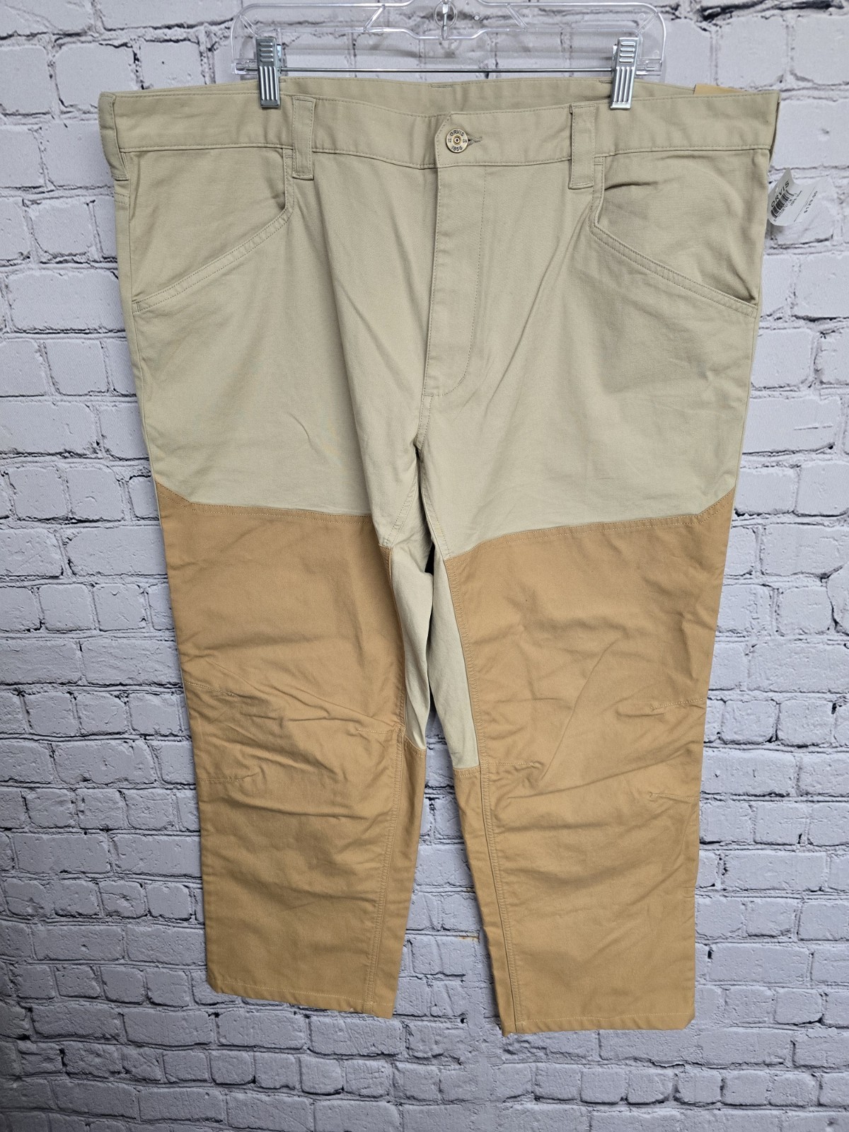 Orvis Missouri Breaks Field Pants Mens 44x30 Brown Canvas Reinforced Rugged New