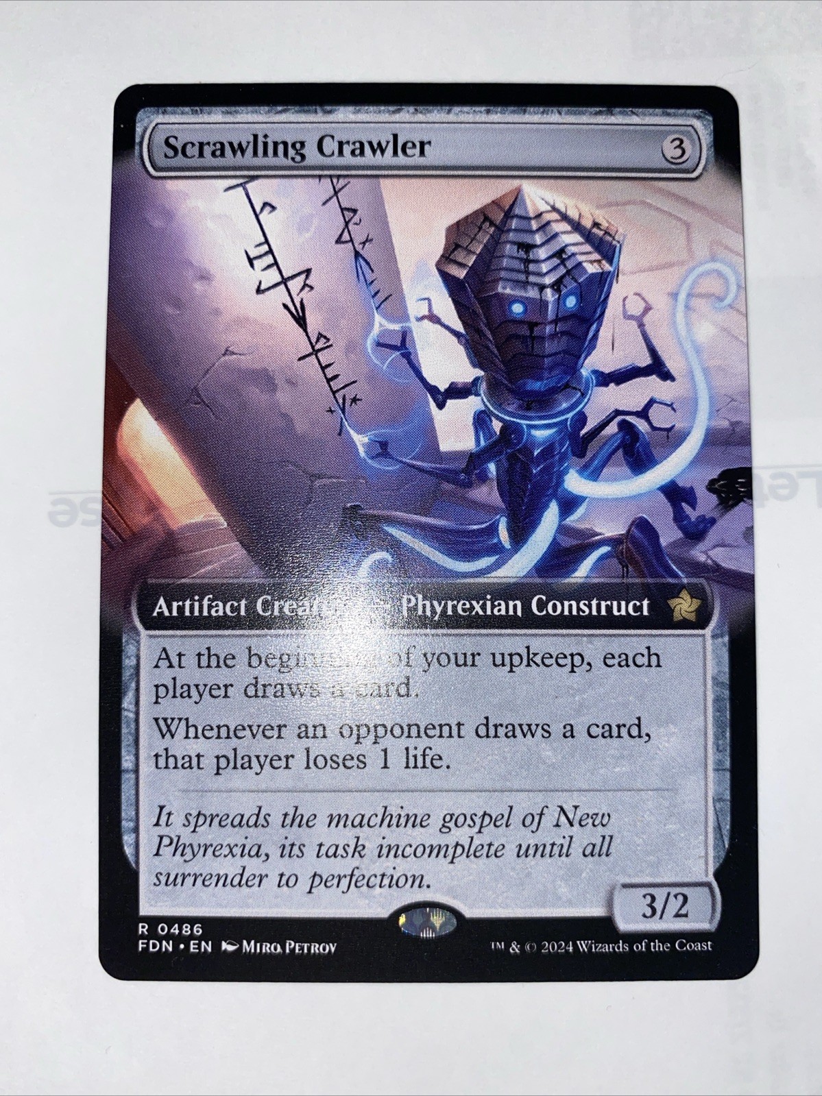 Scrawling Crawler 486/279 Extended Art Rare Foundations MTG NM Magic NonFoil Scrawling Crawler 486/279 Extended Art Rare Foundations MTG NM Magic NonFoil