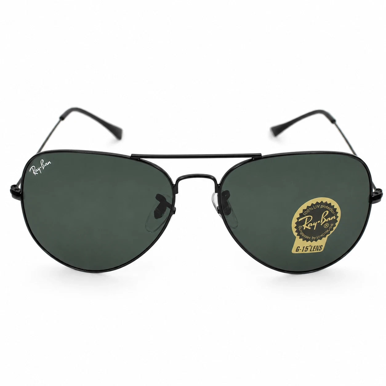Ray-Ban RB3026 62mm Black Frame Black Lens Aviator Sunglasses