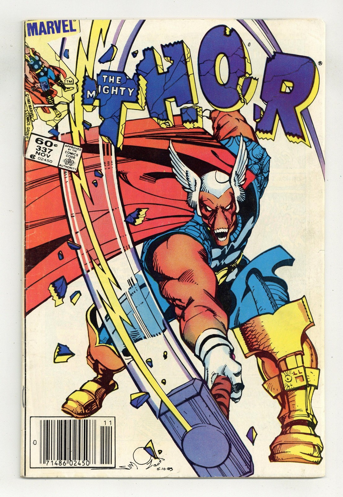 Thor #337N Newsstand Variant GD/VG 3.0 1983 1st app. Beta Ray Bill