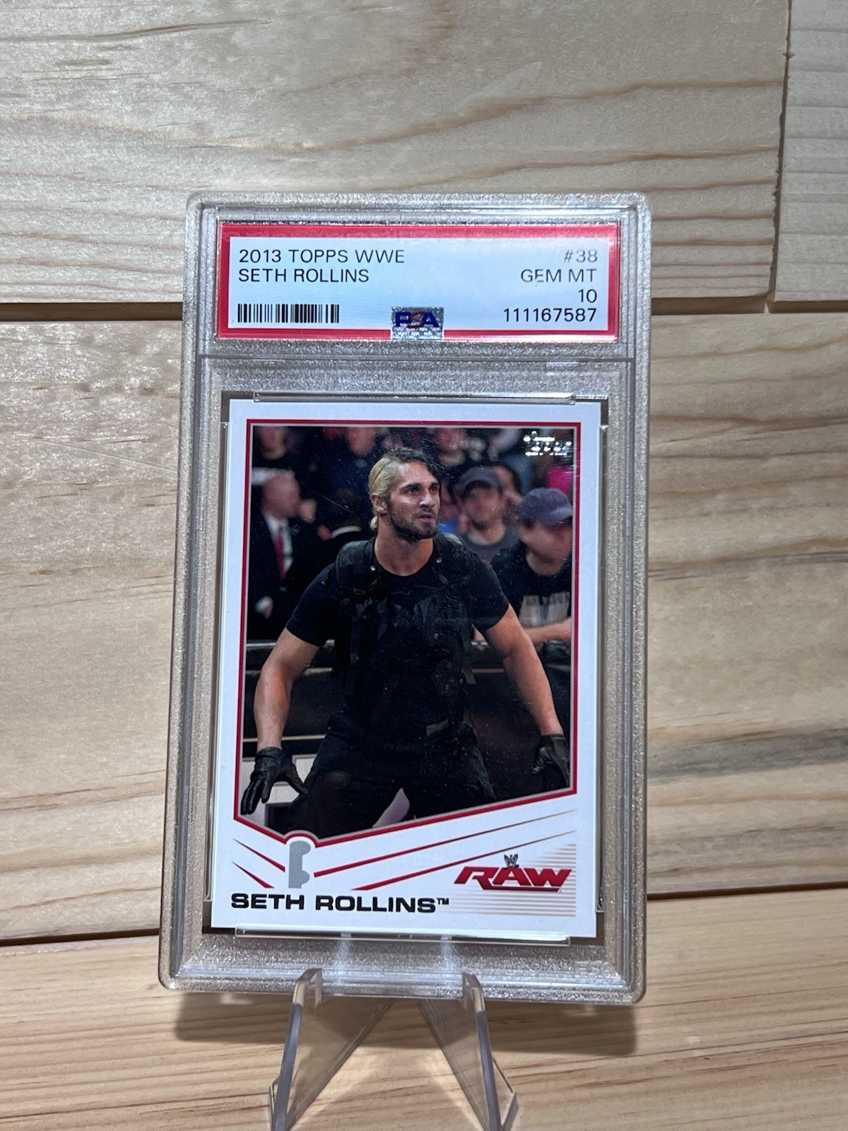 Topps 2013 WWE Seth Rollins #38 Base PSA 10 Gem Mint Graded Trading Card