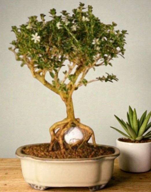 Flowering Mount Fuji Serissa Bonsai Tree 10\