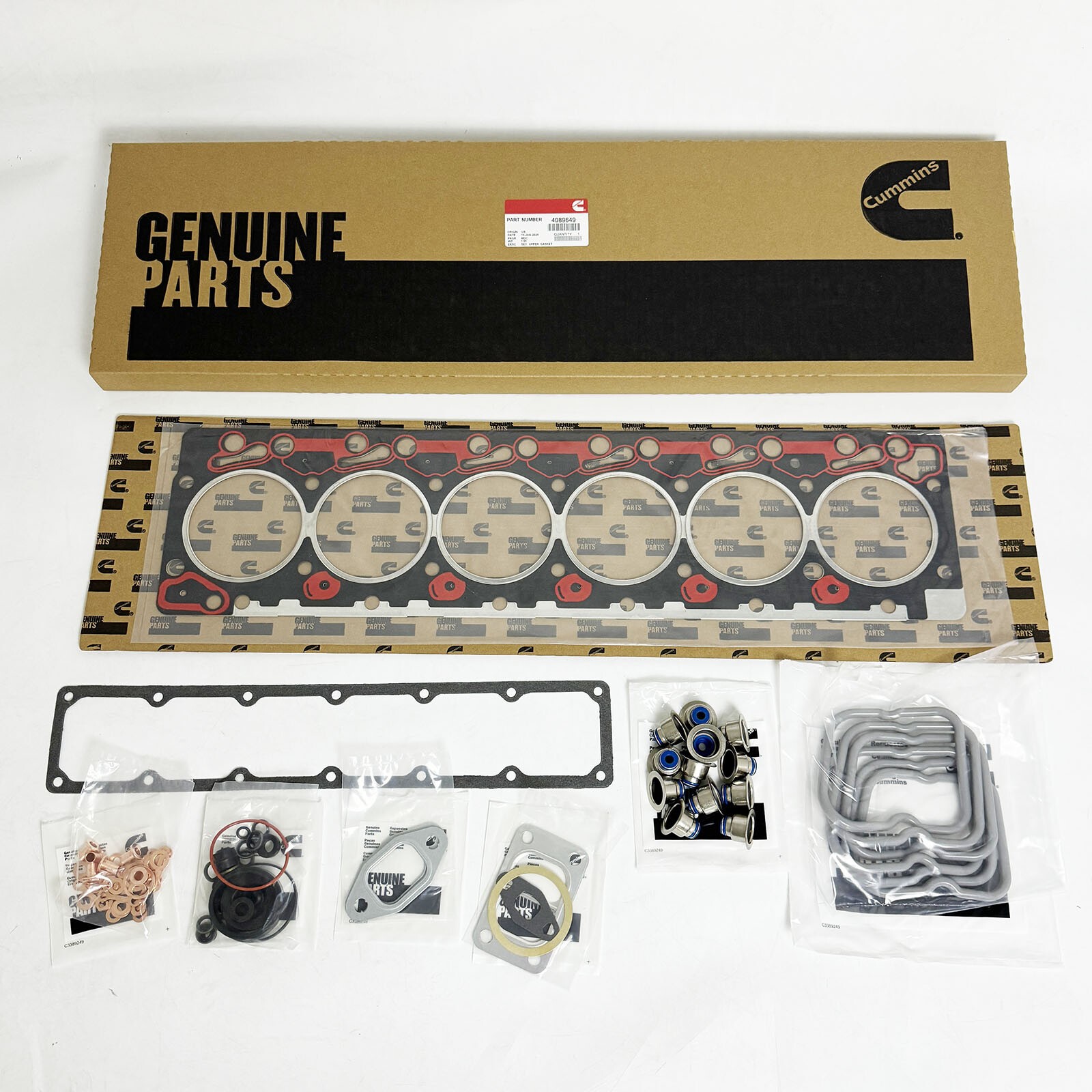 Cummins Upper Head Gasket Complete Set Fits for 89-98 Dodge 5.9 12V 2500 3500
