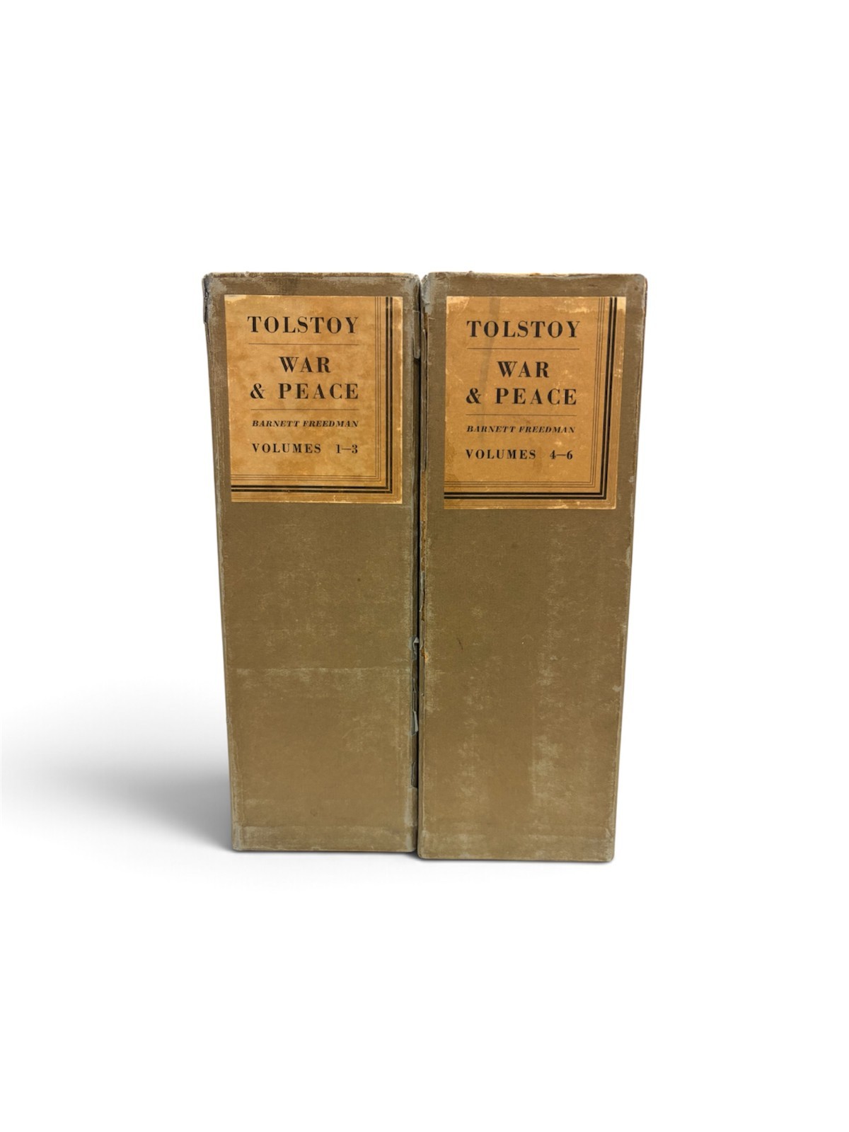 War and Peace by Tolstoy - 2 Volumes in Slipcases - Limited Editions Club 6 Vol