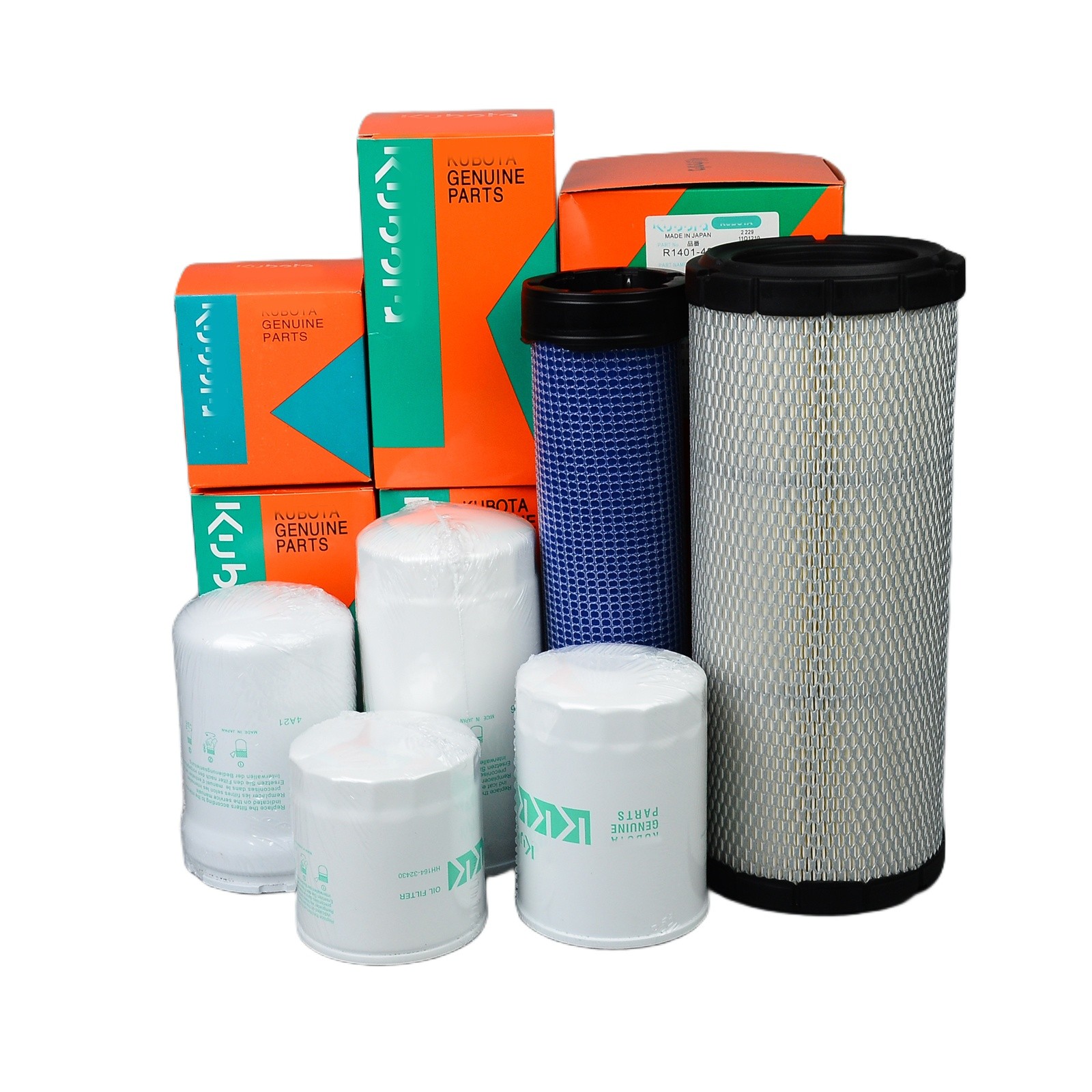 For Kubota L4701HST 6PCS Oil Fuel Air Hydraulic HST Filter Kit