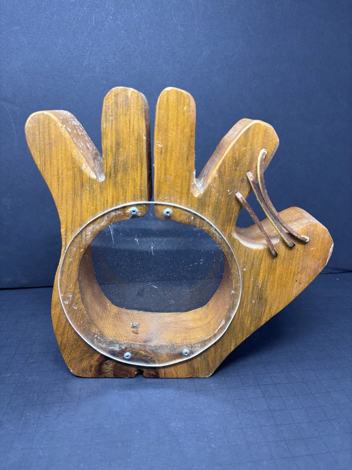Vintage Wood Hand Made Baseball Glove Bank Vintage Wood Hand Made Baseball Glove Bank