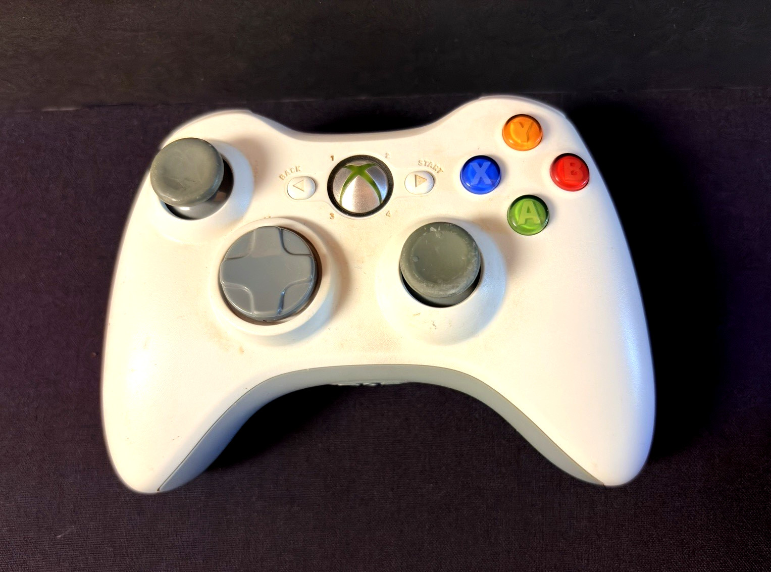 Official Microsoft Xbox 360 White Controller EXCELLENT Condition  Authentic