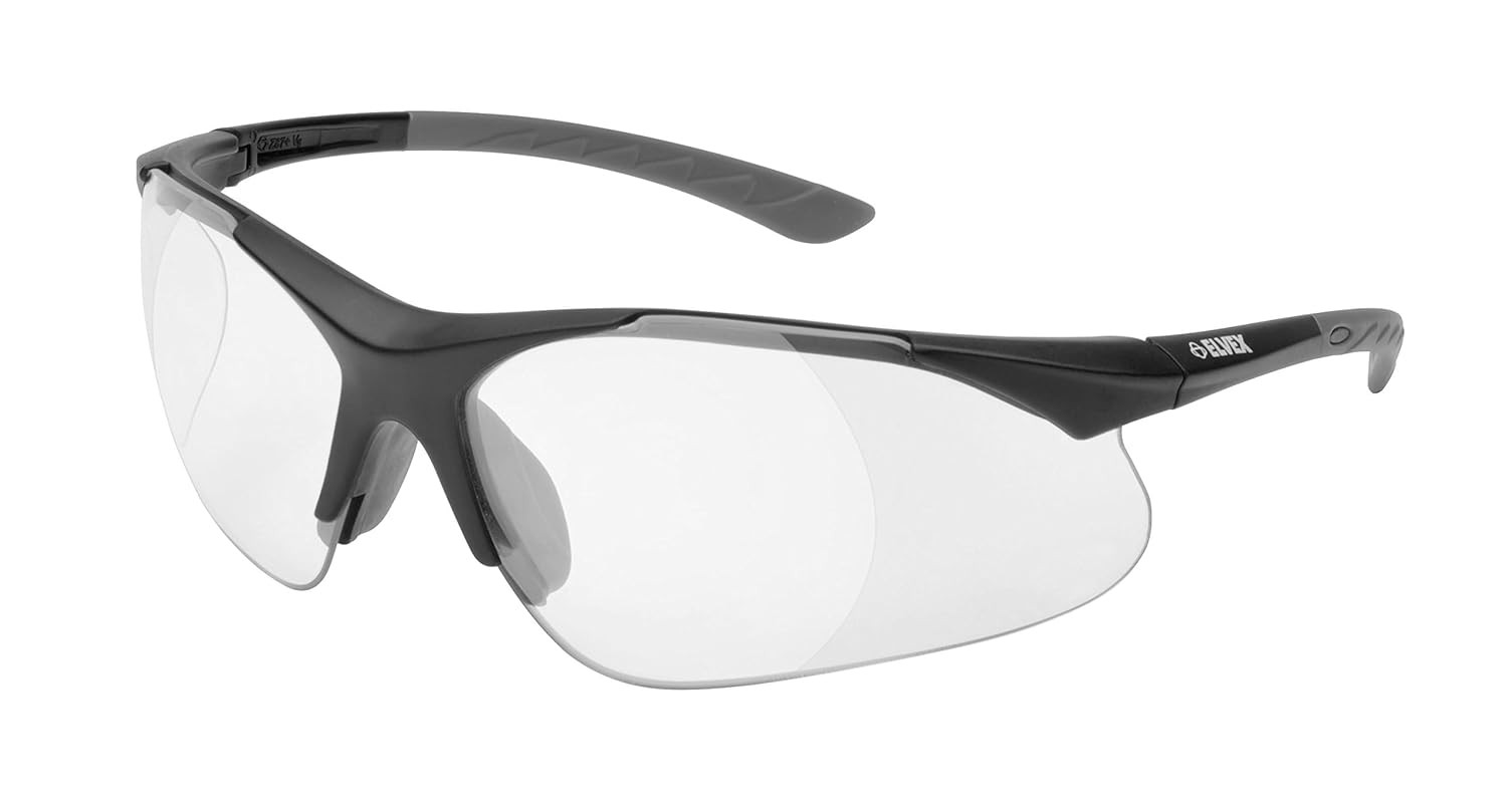 Elvex Delta plus WELRX500C20 RX-500C 2.0 Diopter Full Lens Magnifier Safety Glas