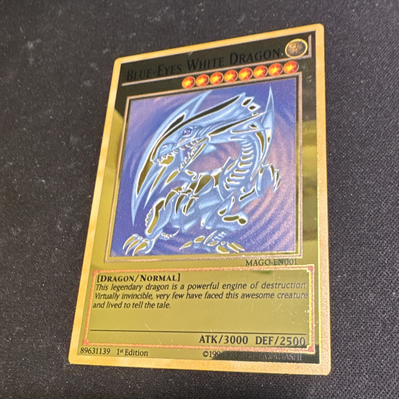 Blue-Eyes White Dragon gold) (FAN ART) Blue-Eyes White Dragon gold) (FAN ART)